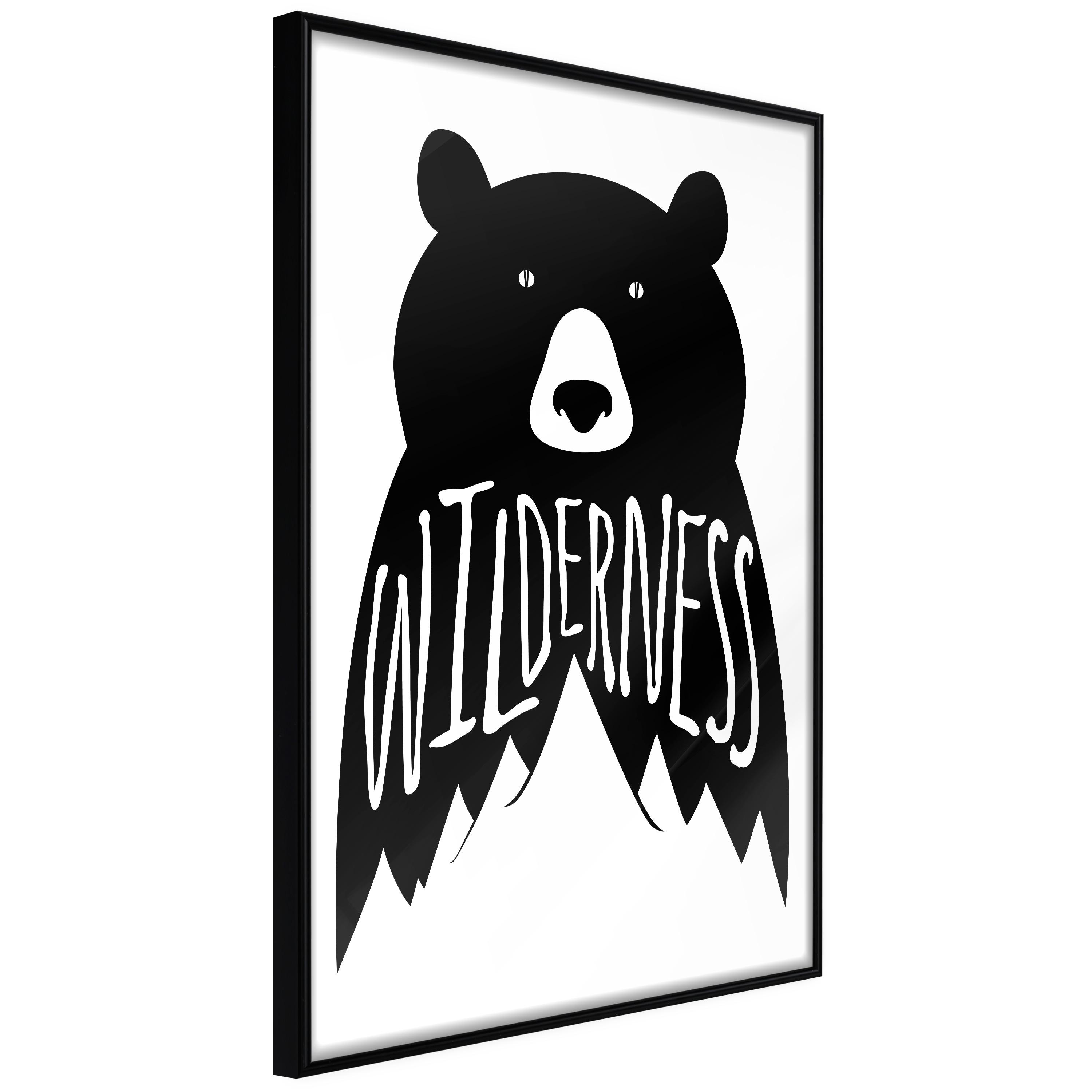 Plakat - Wilderness - 40 x 60 cm - Sort ramme