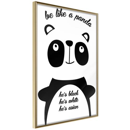 Plakat - Be Like a Panda