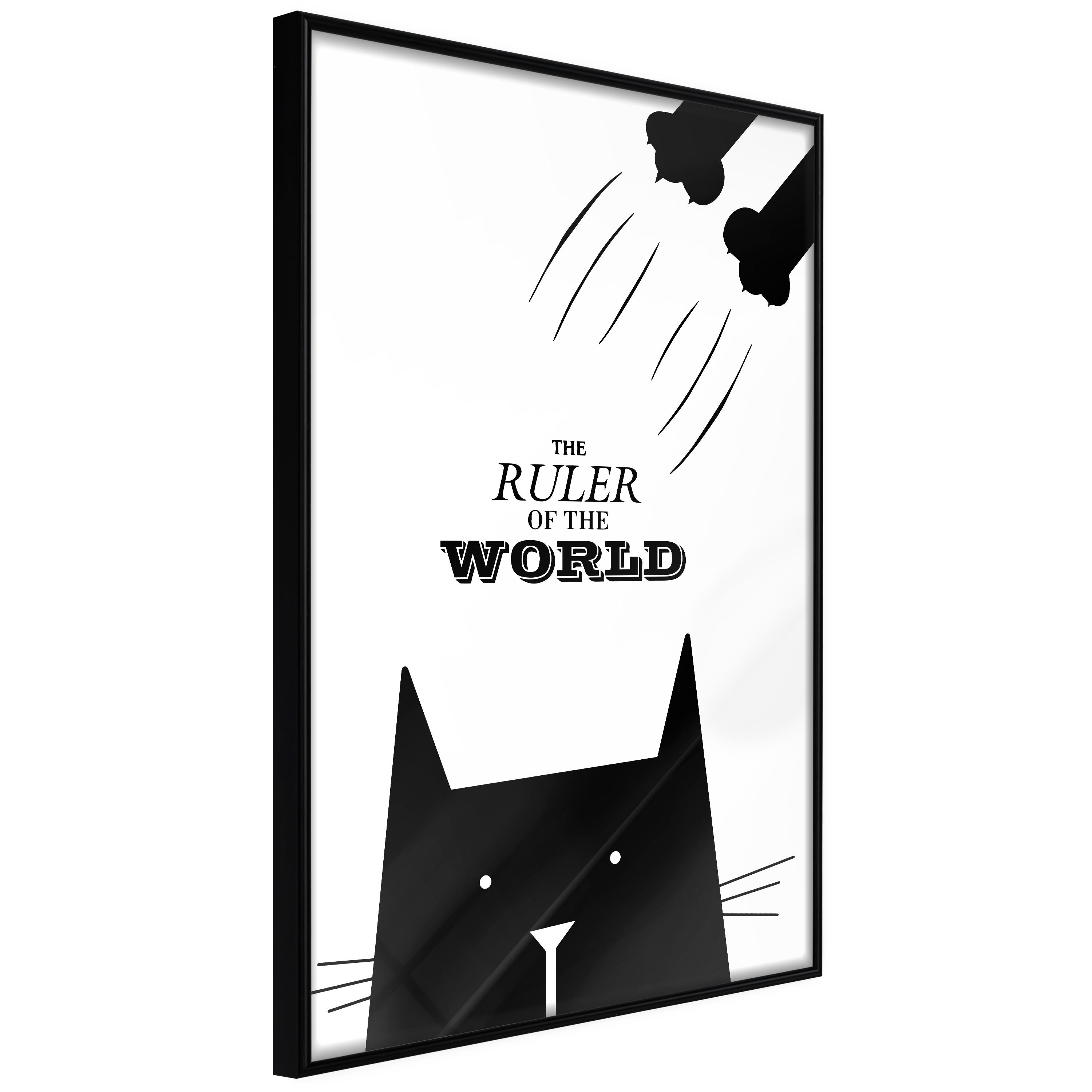 Plakat - The Ruler Of The World - 40 x 60 cm - Sort ramme