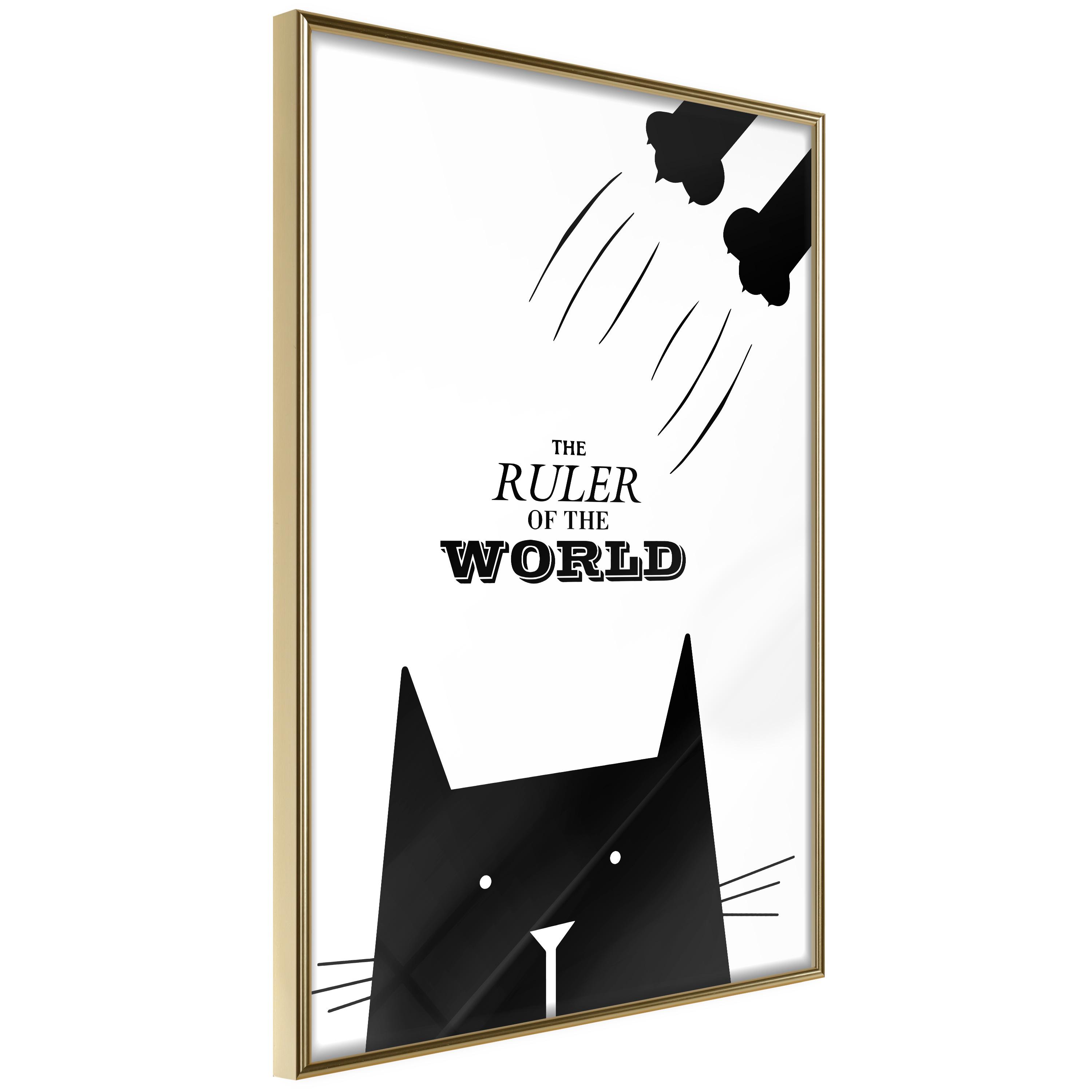 Plakat - The Ruler Of The World - 40 x 60 cm - Guldramme