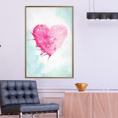 Plakat - Watercolour Heart