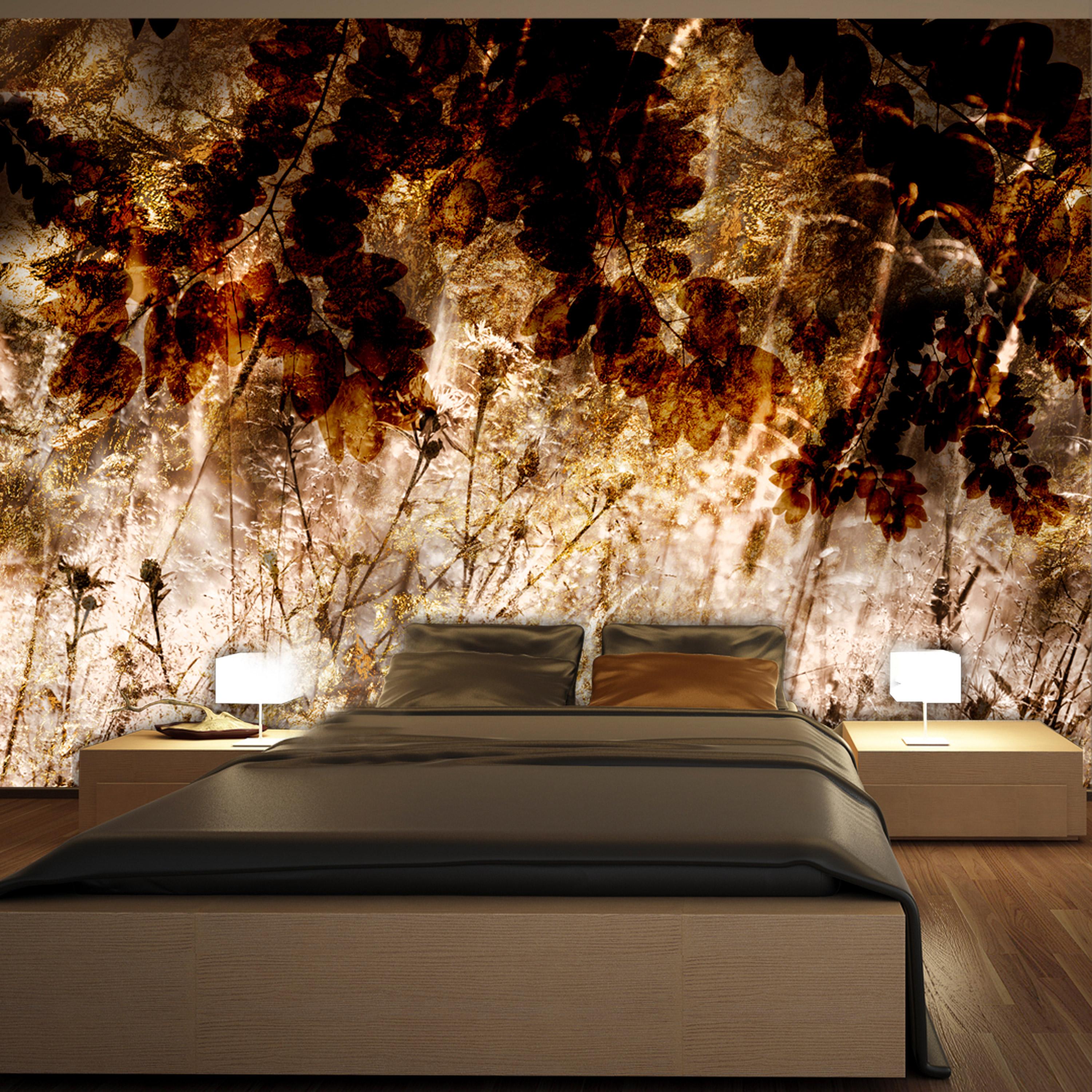 Fototapet - Retro Meadow - 200 x 140 cm - Premium