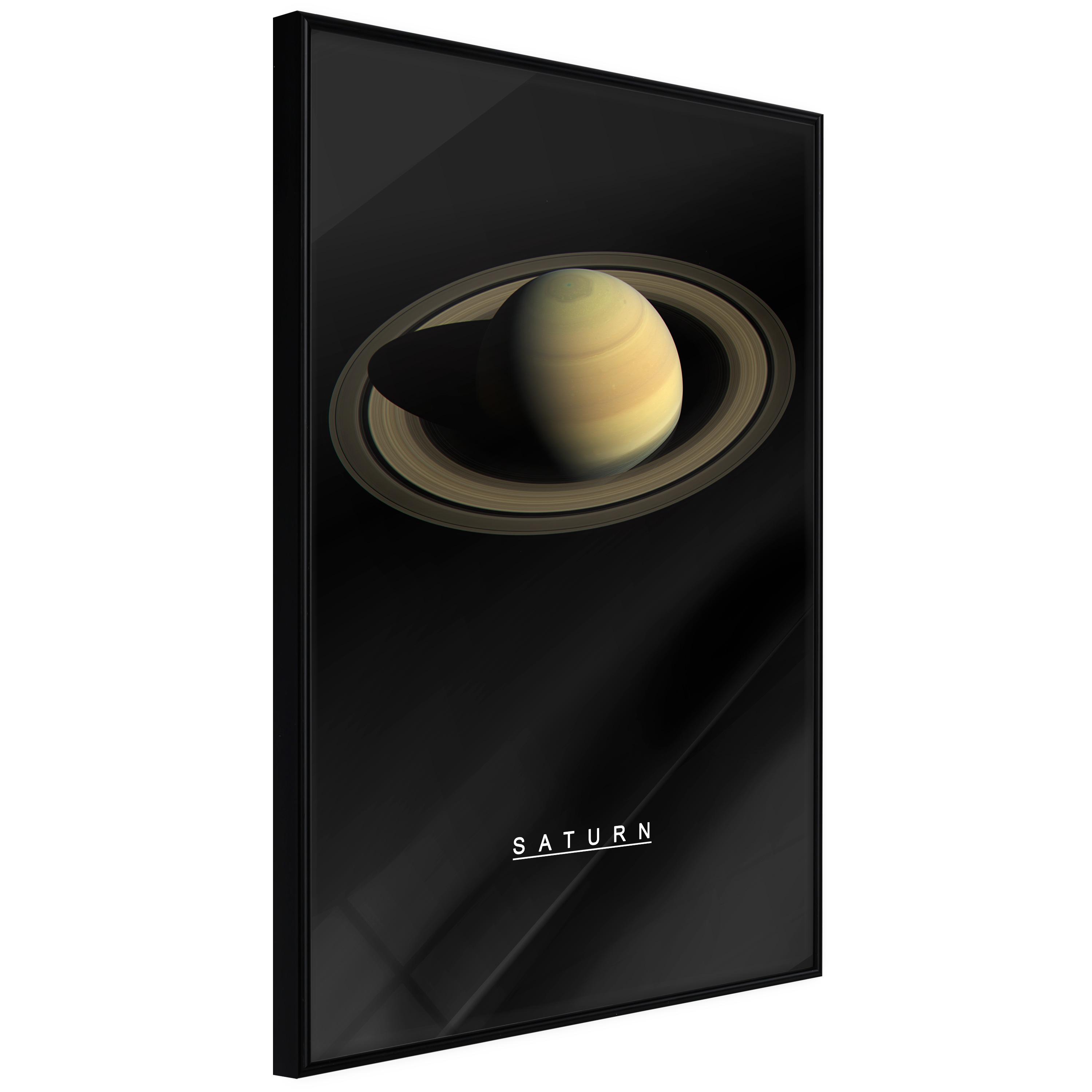 Plakat - Saturn - 30 x 45 cm - Sort ramme