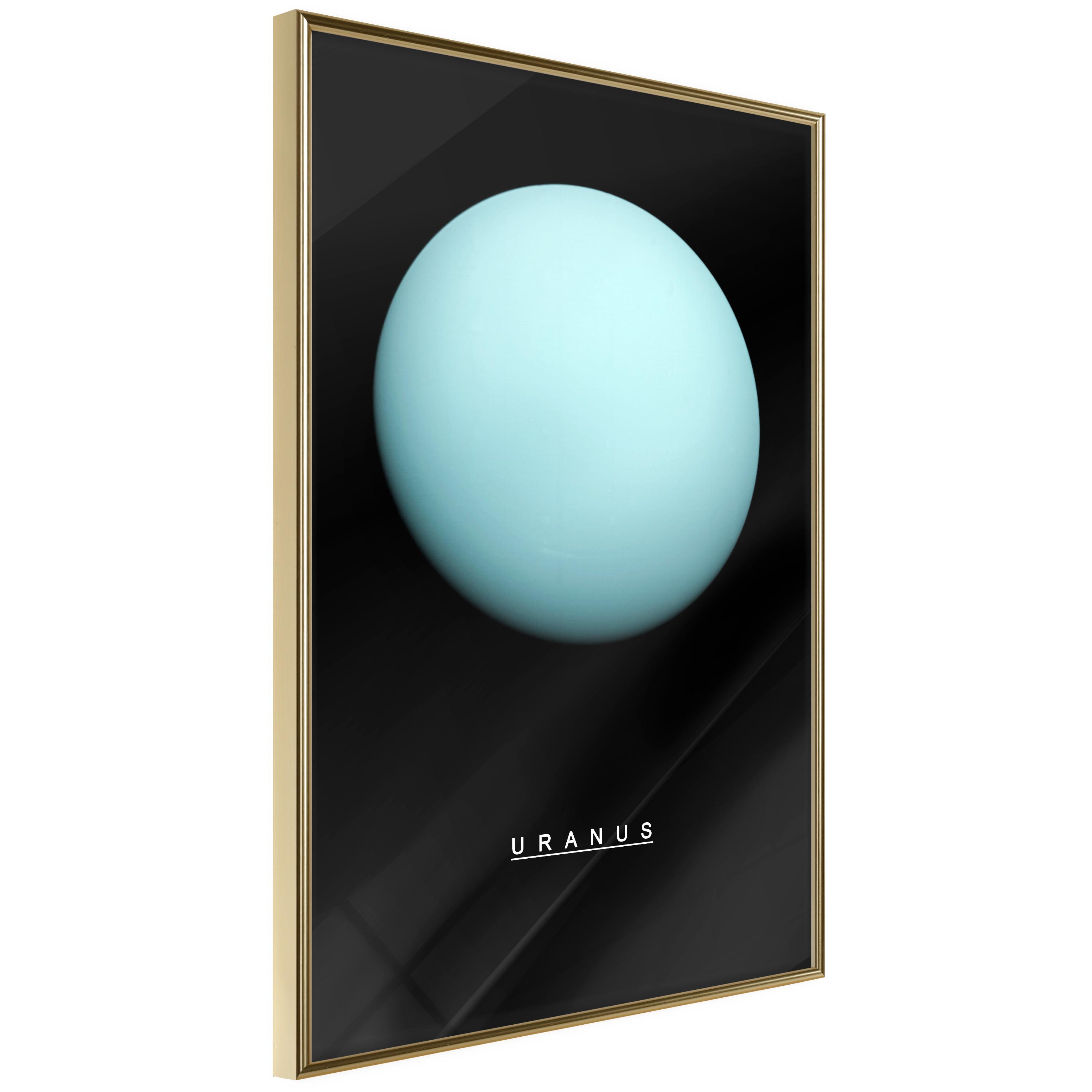 Plakat - Uranus - 20 x 30 cm - Guldramme