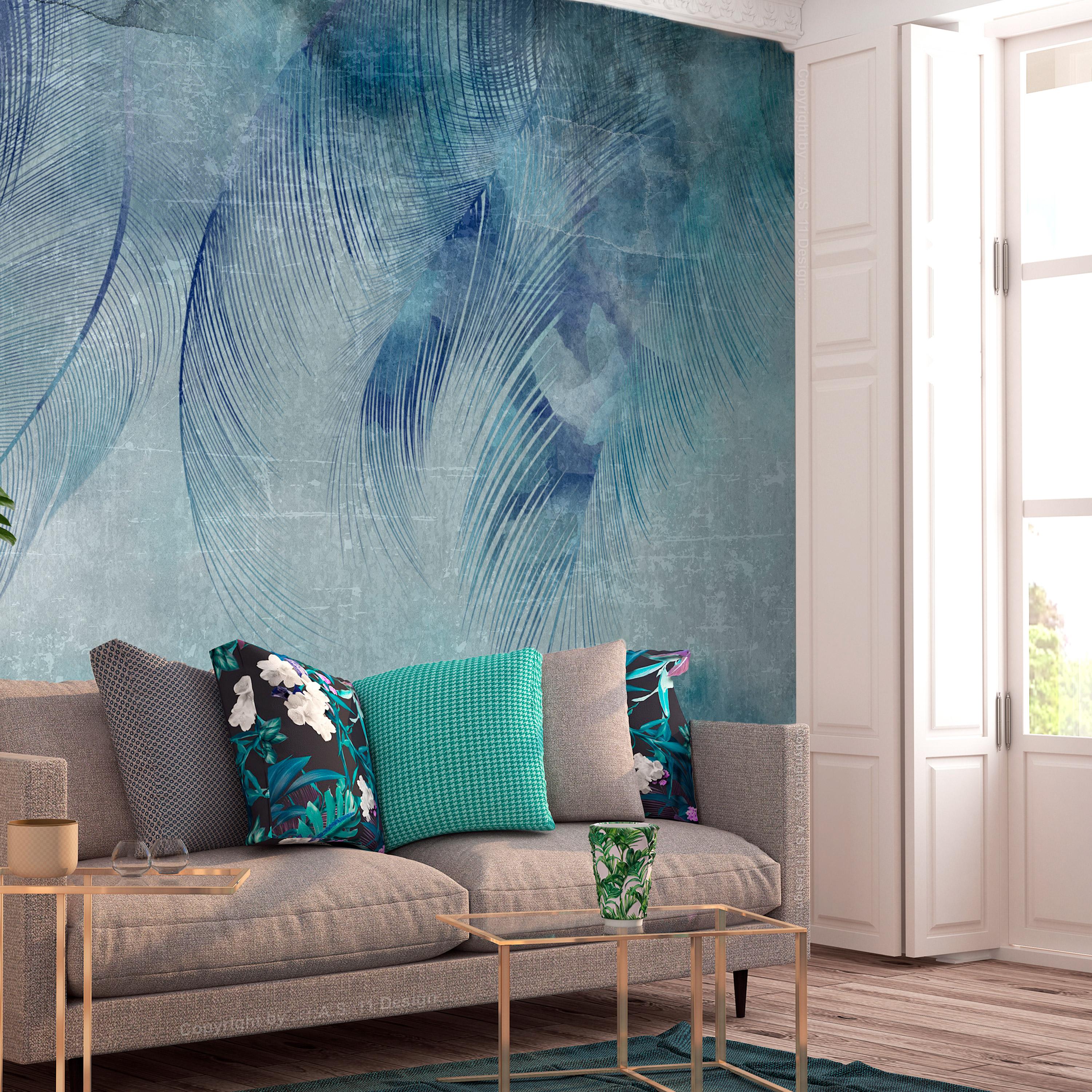 Fototapet - Blue Cupid - 250 x 175 cm - Premium