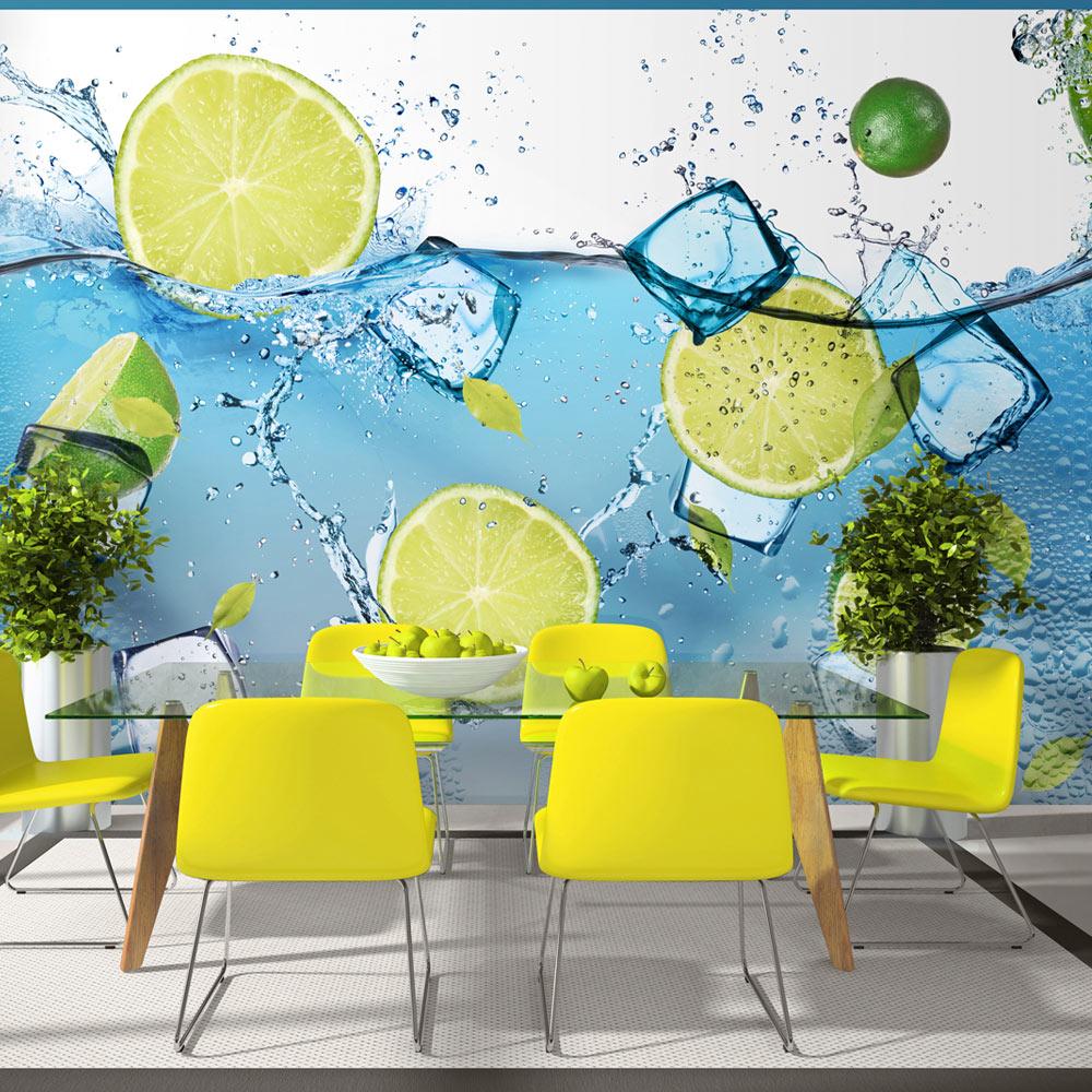 Fototapet - Refreshing lemonade - 100 x 70 cm - Premium