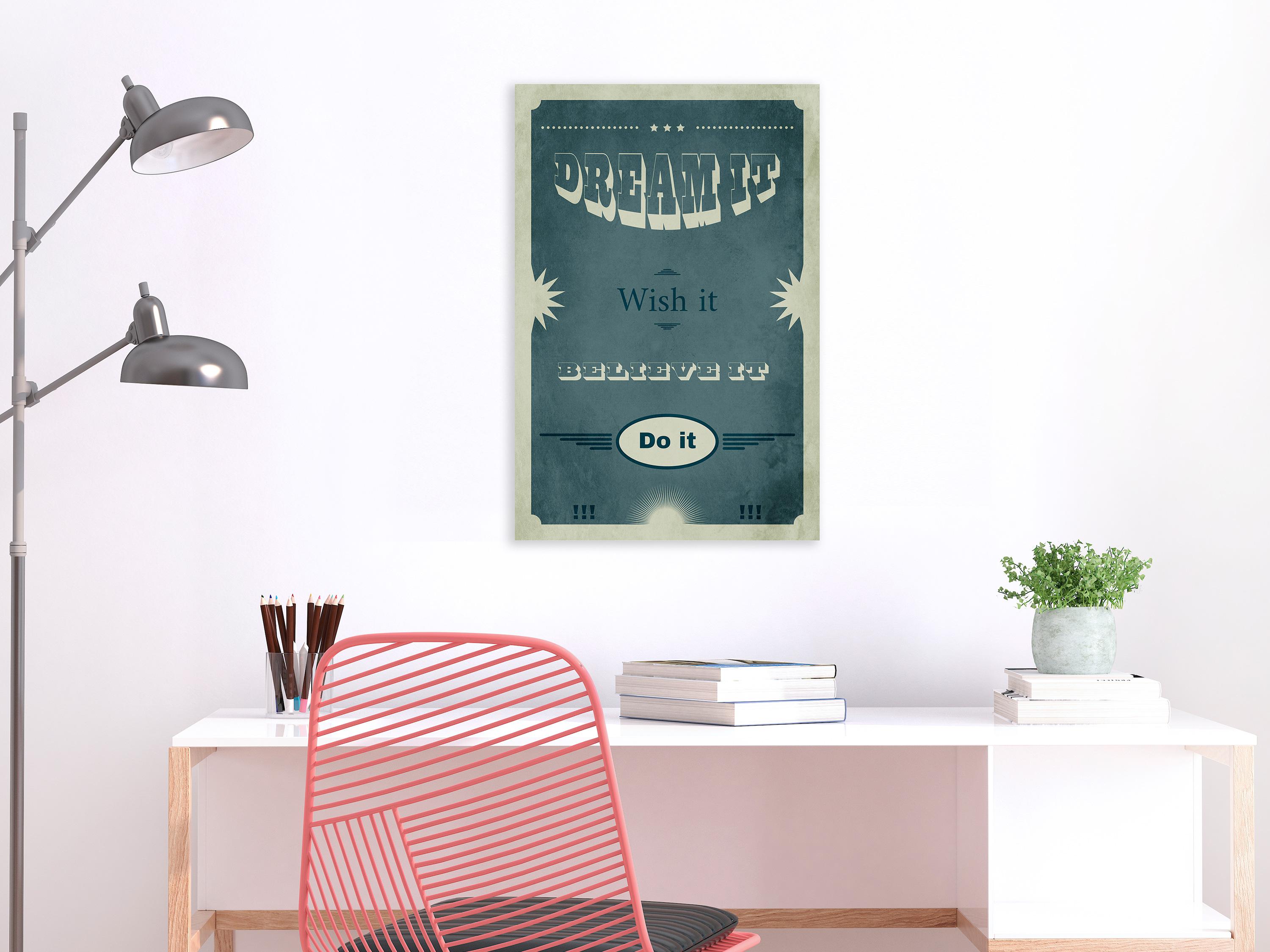 Billede - Do It (1 Part) Vertical - 60 x 90 cm - Premium Print