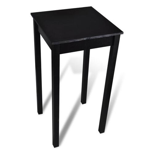 Barbord MDF sort 55x55x107 cm
