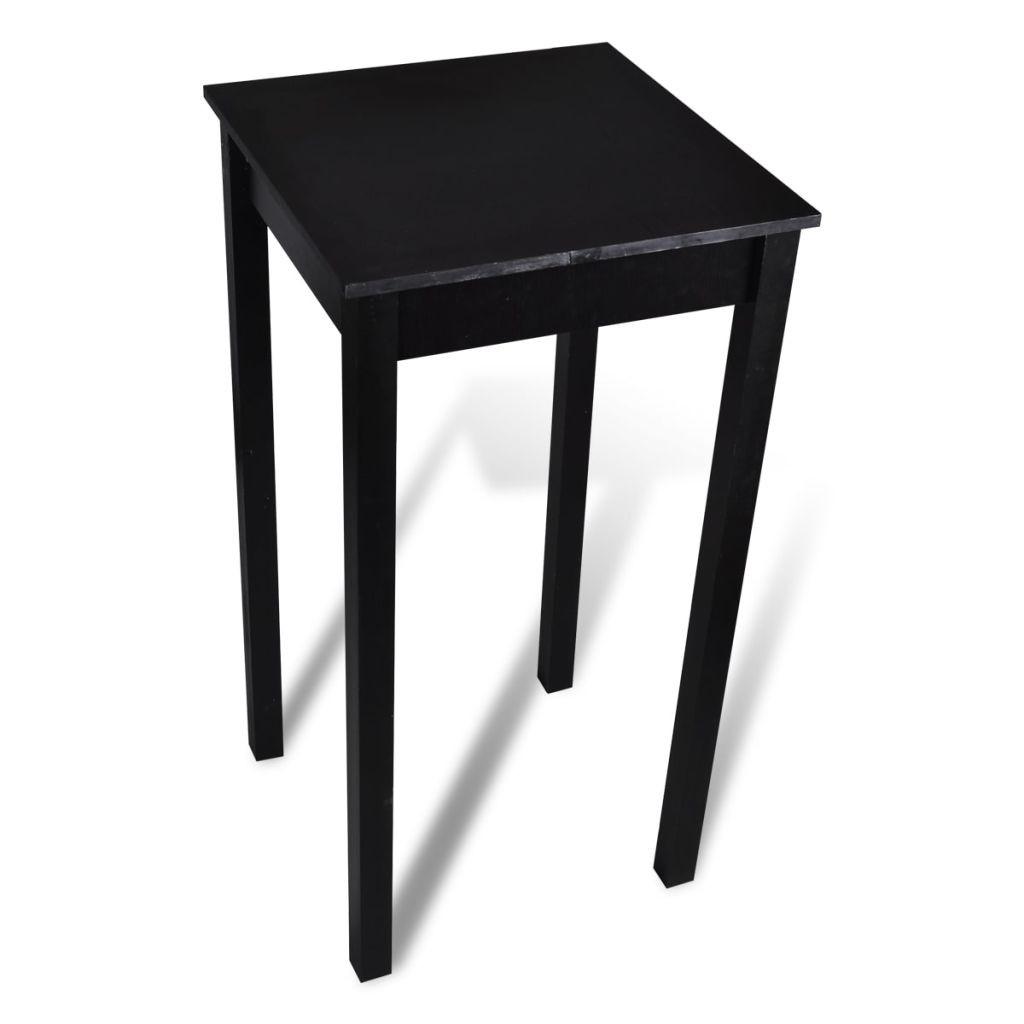 Barbord MDF sort 55x55x107 cm