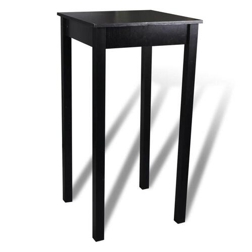 Barbord MDF sort 55x55x107 cm