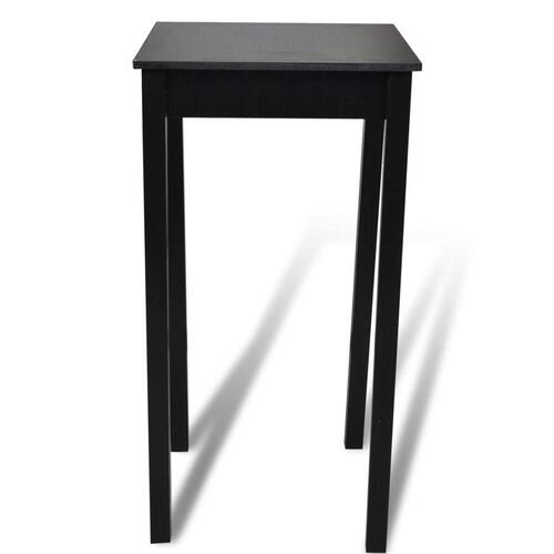 Barbord MDF sort 55x55x107 cm