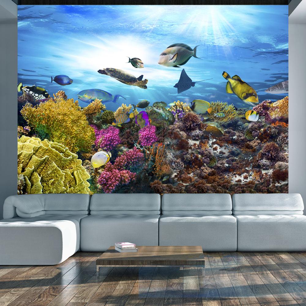 Fototapet - Coral reef - 392 x 280 cm - Selvklæbende