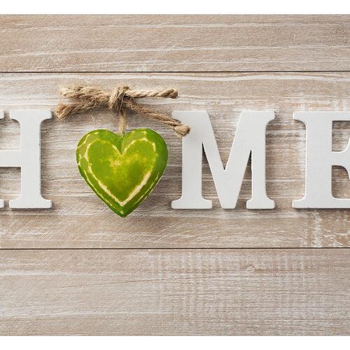 Fototapet - Home Heart (Green)