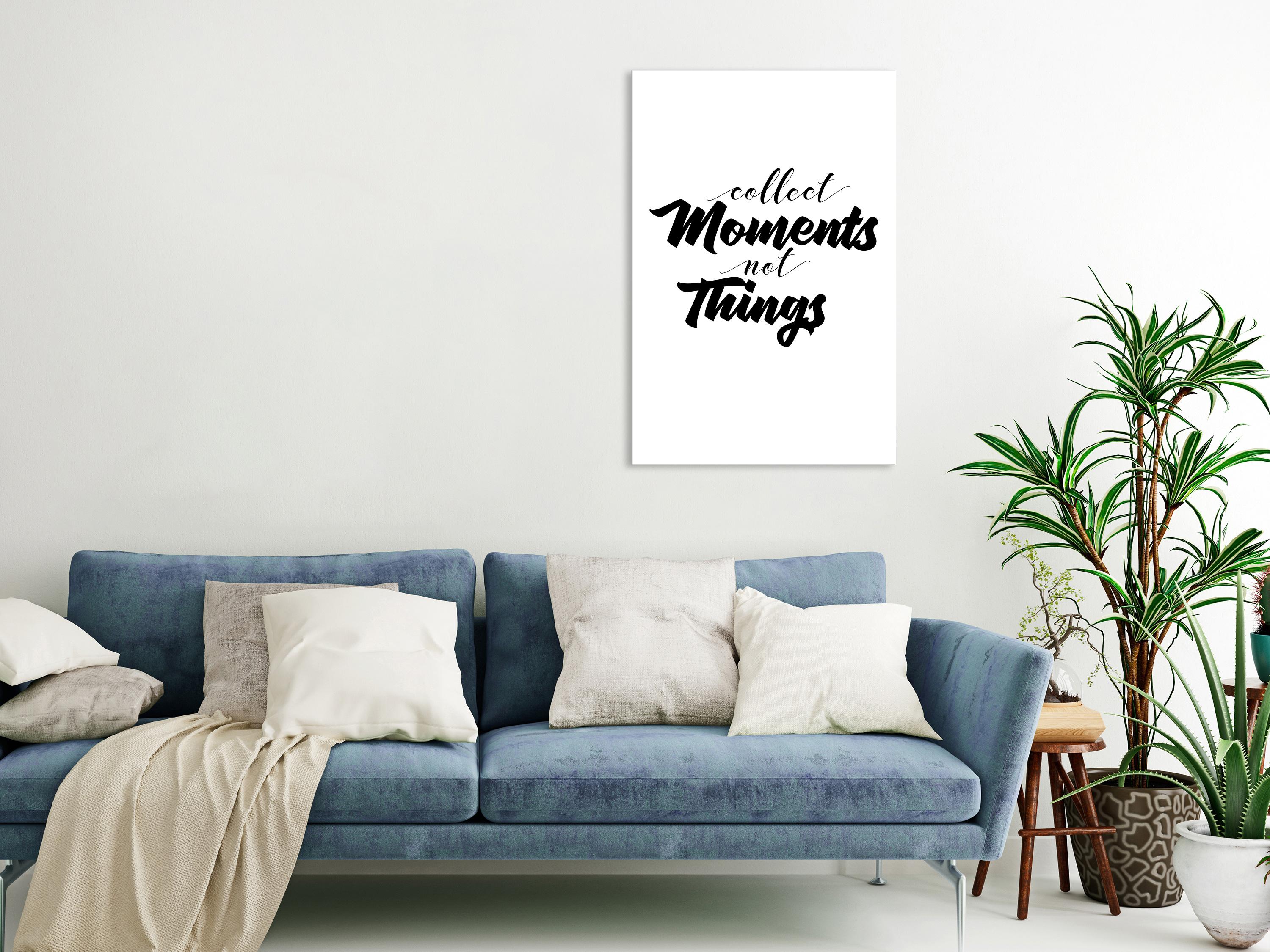 Billede - Collect Moments Not Things (1 Part) Vertical - 80 x 120 cm - Premium Print