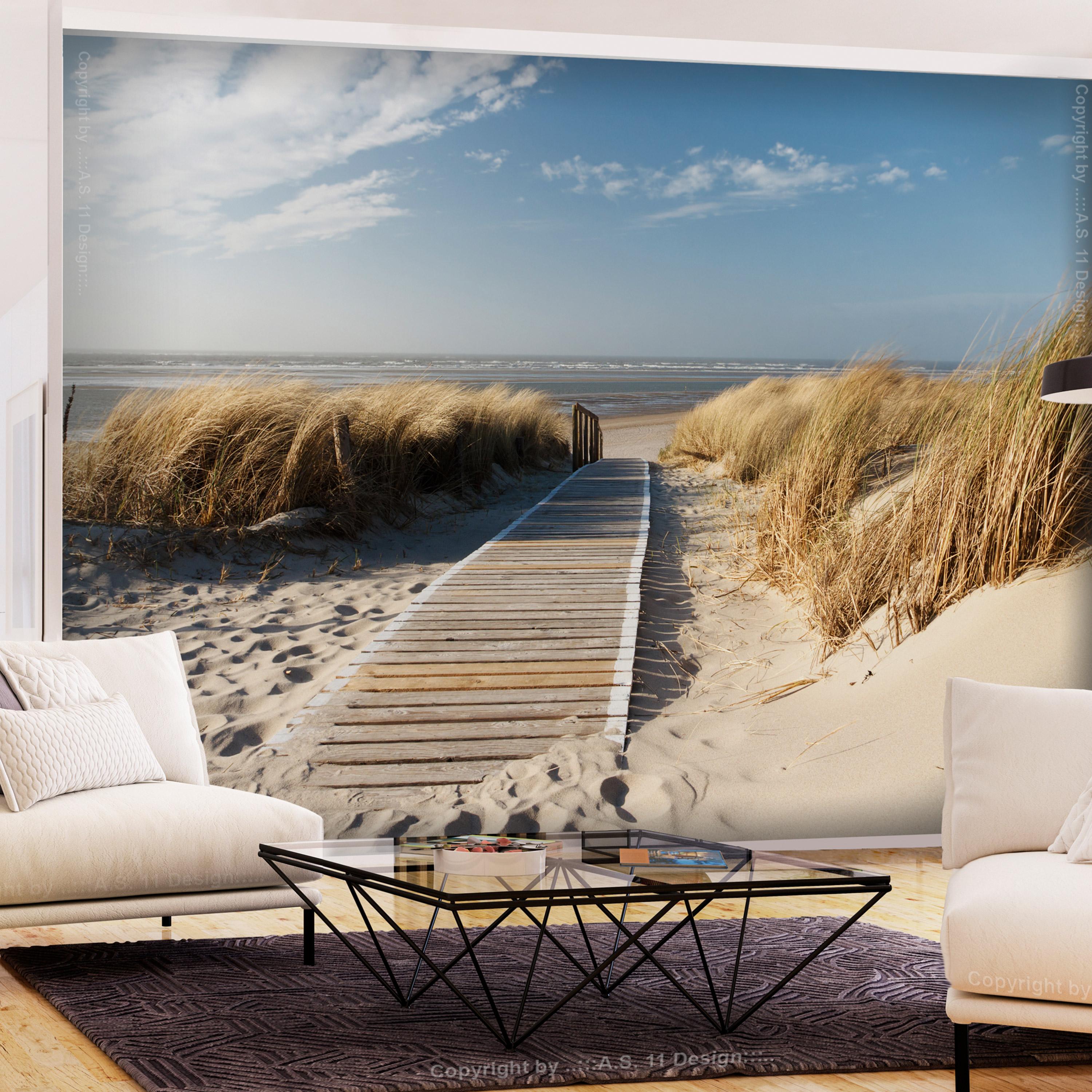 Fototapet - Lonely Beach - 150 x 105 cm - Premium