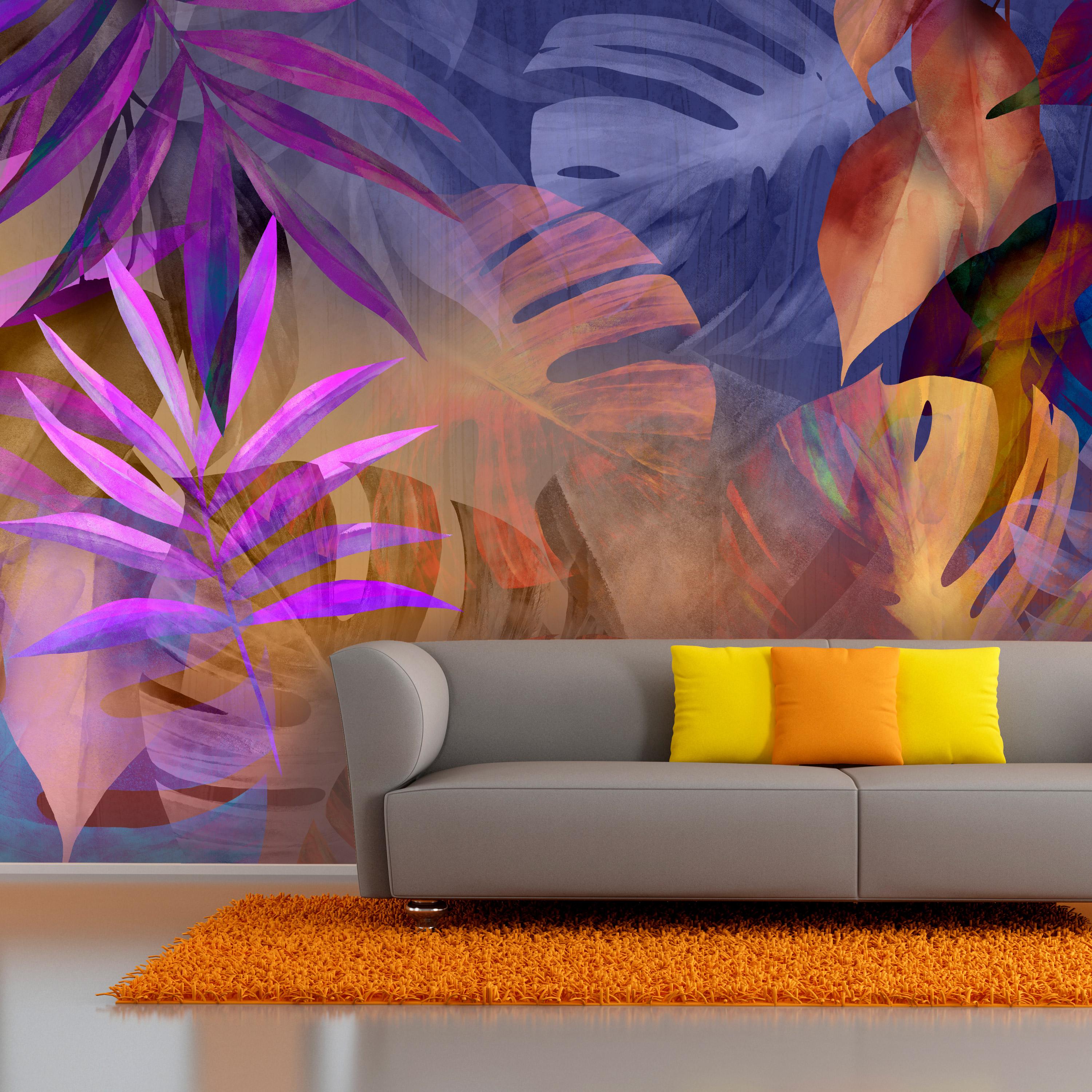 Fototapet - Vigorous Leaves - Third Variant - 200 x 140 cm - Standard