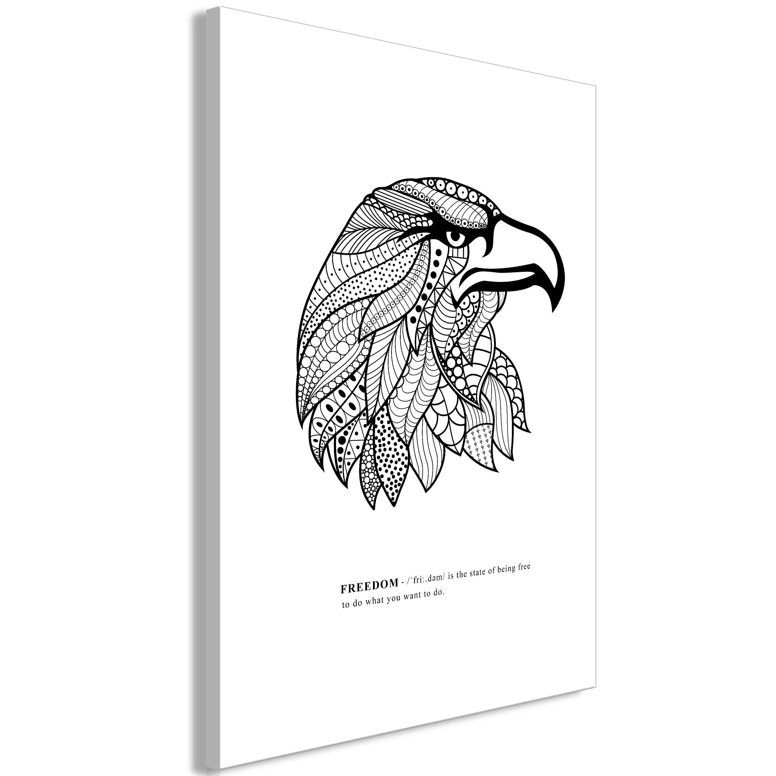 Billede - Eagle of Freedom (1 Part) Vertical - 40 x 60 cm - Premium Print