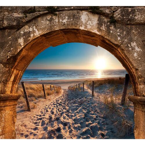 Fototapet - Arch and Beach