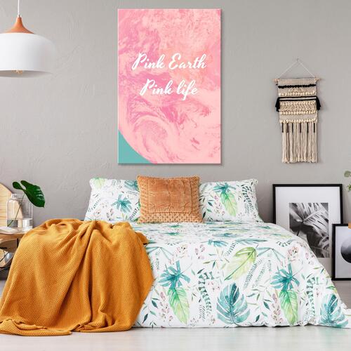 Billede - Pink Earth, Pink Life (1 Part) Vertical
