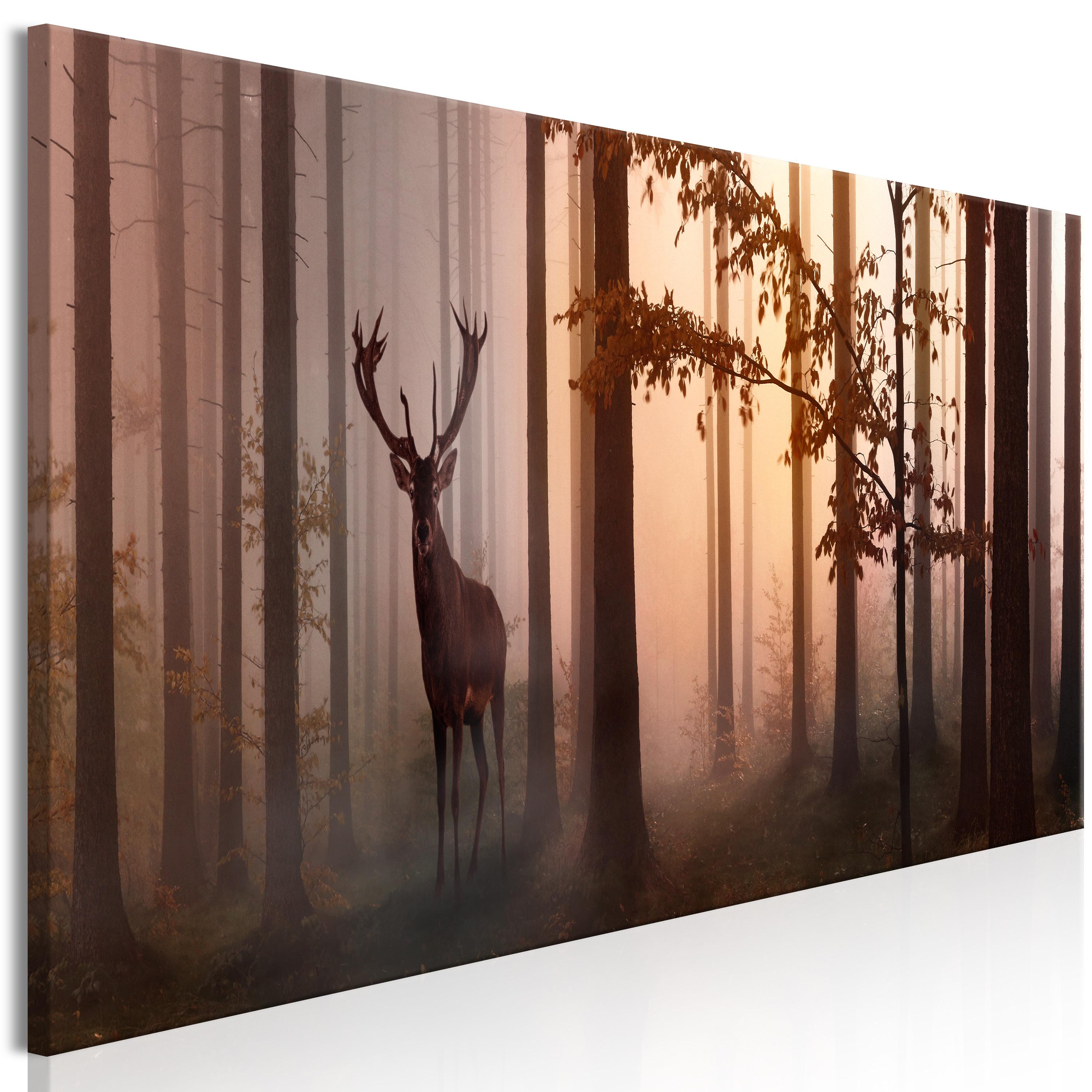 Billede - Morning (1 Part) Narrow Brown - 120 x 40 cm - Premium Print