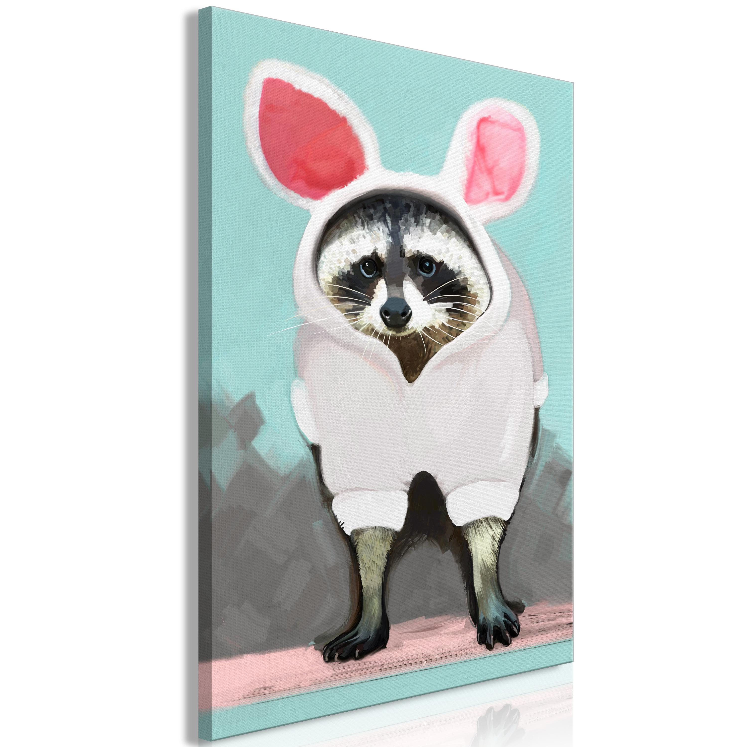 Billede - Raccoon or Hare? (1 Part) Vertical - 20 x 30 cm - Standard