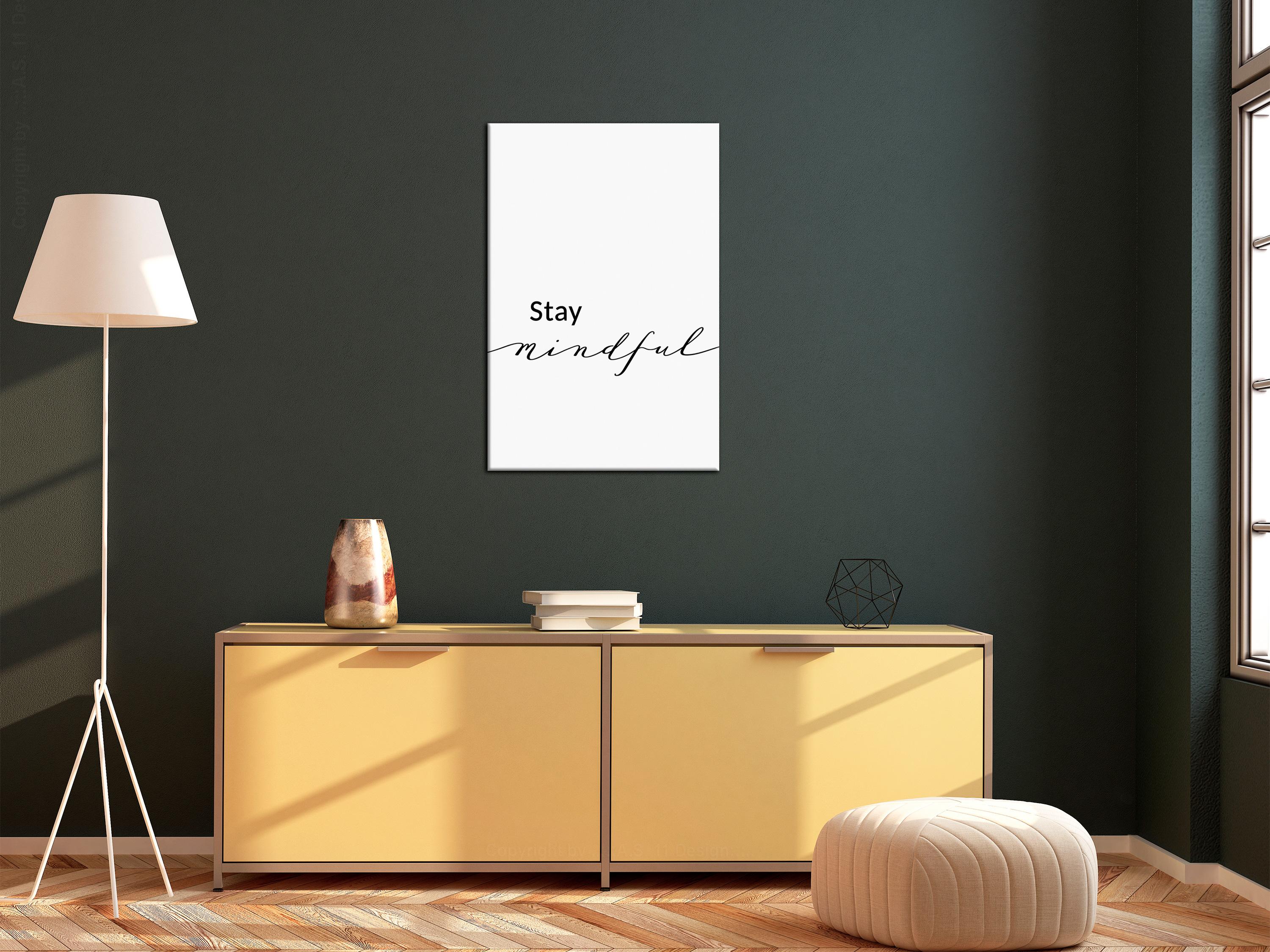 Billede - Stay Mindful (1 Part) Vertical - 80 x 120 cm - Premium Print