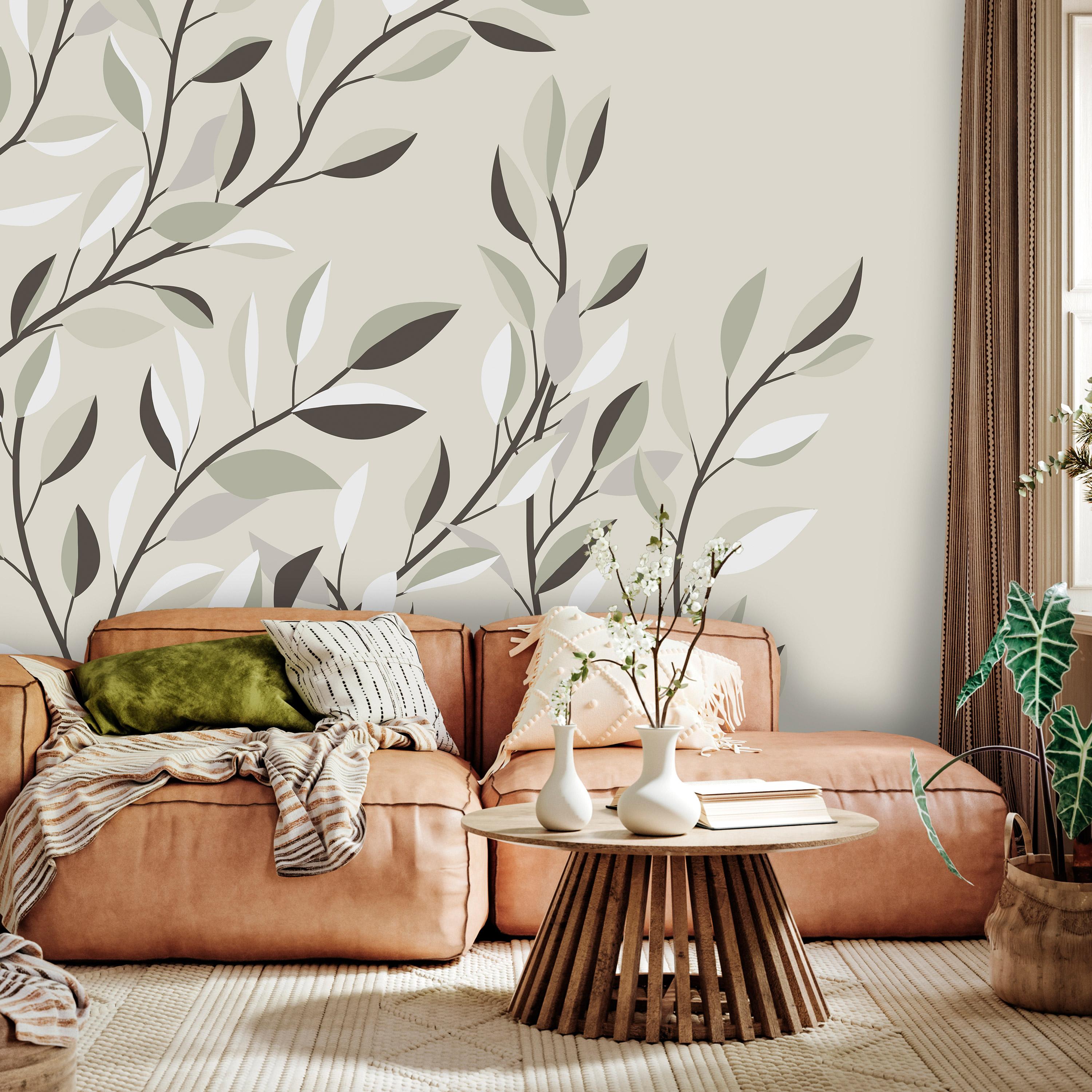 Fototapet - Climbing Leaves - First Variant - 250 x 175 cm - Standard