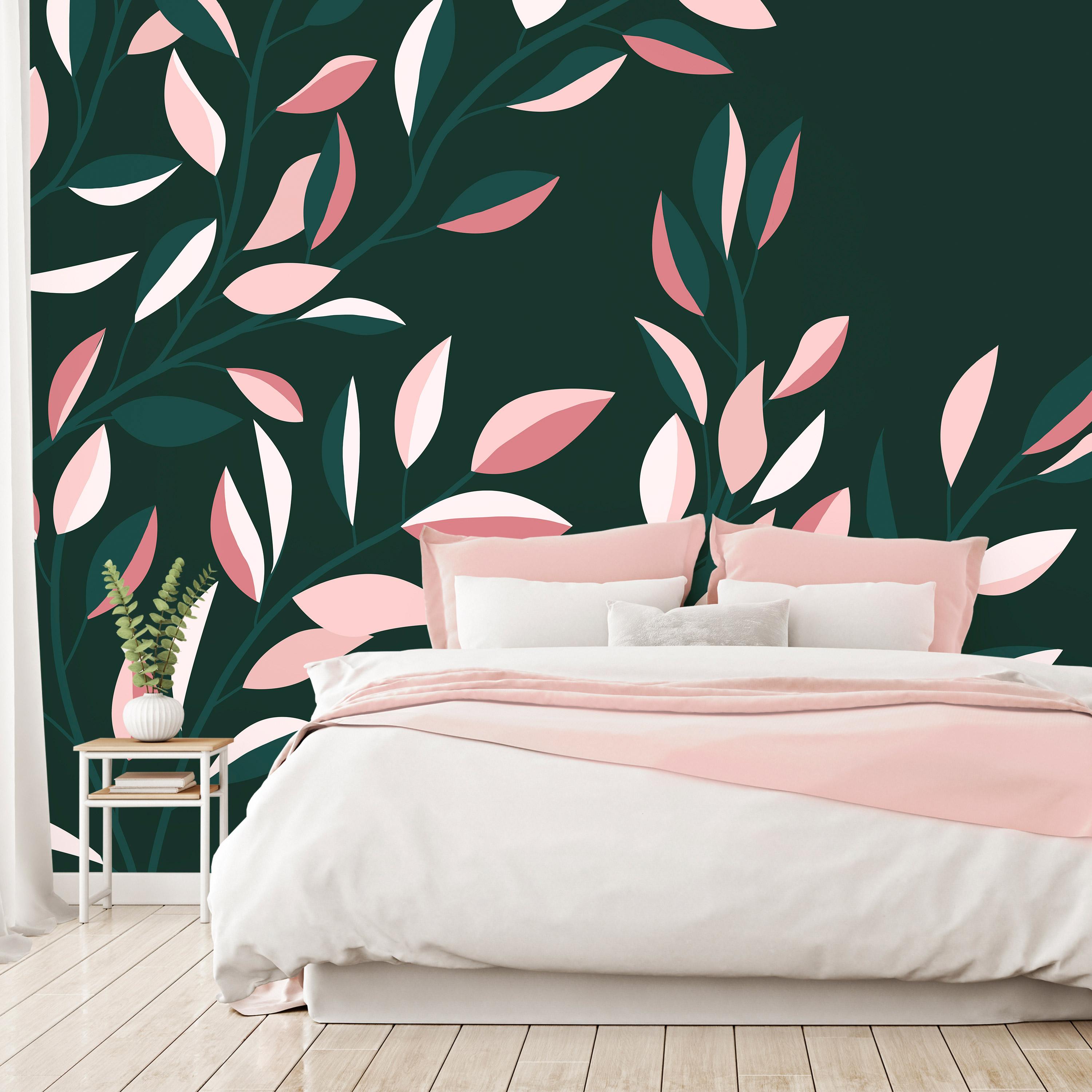 Fototapet - Climbing Leaves - Third Variant - 100 x 70 cm - Standard