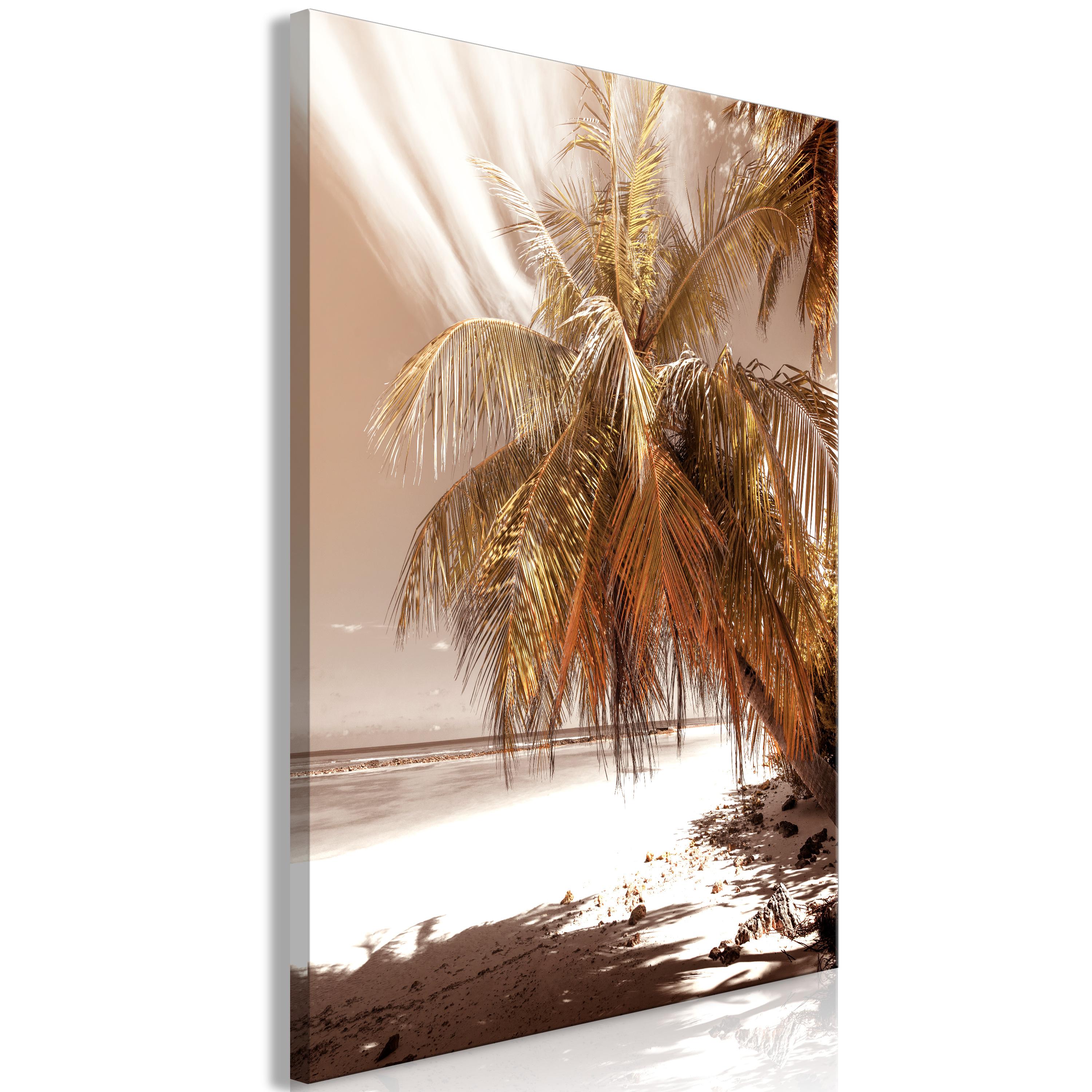 Billede - Palm Shadow (1 Part) Vertical - 40 x 60 cm - Premium Print