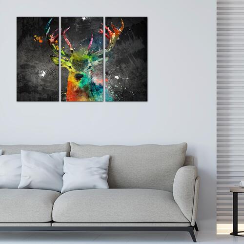 Billede - Rainbow Deer (3 dele)