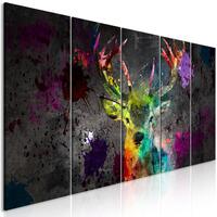 Billede - Rainbow Deer (5 dele) Narrow