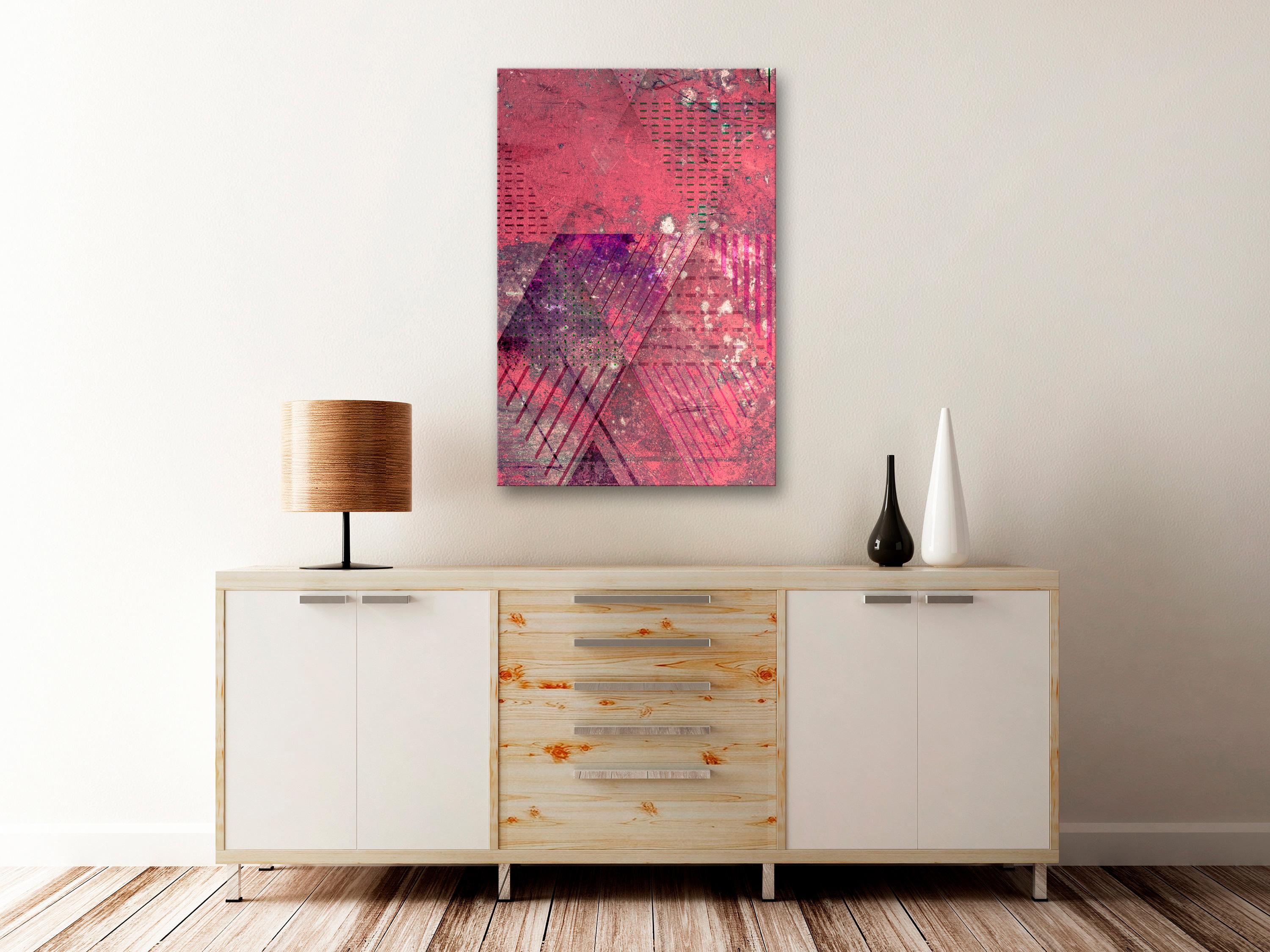 Billede - Crimson Abstraction (1 Part) Vertical - 20 x 30 cm - Premium Print