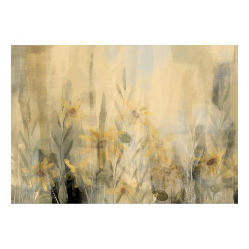 Fototapet A Touch of Summer med blomstereng og gule blomster