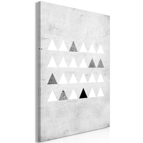 Abstrakt lærredsbillede Grey Forest lodret