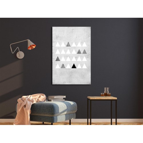 Abstrakt lærredsbillede Grey Forest lodret