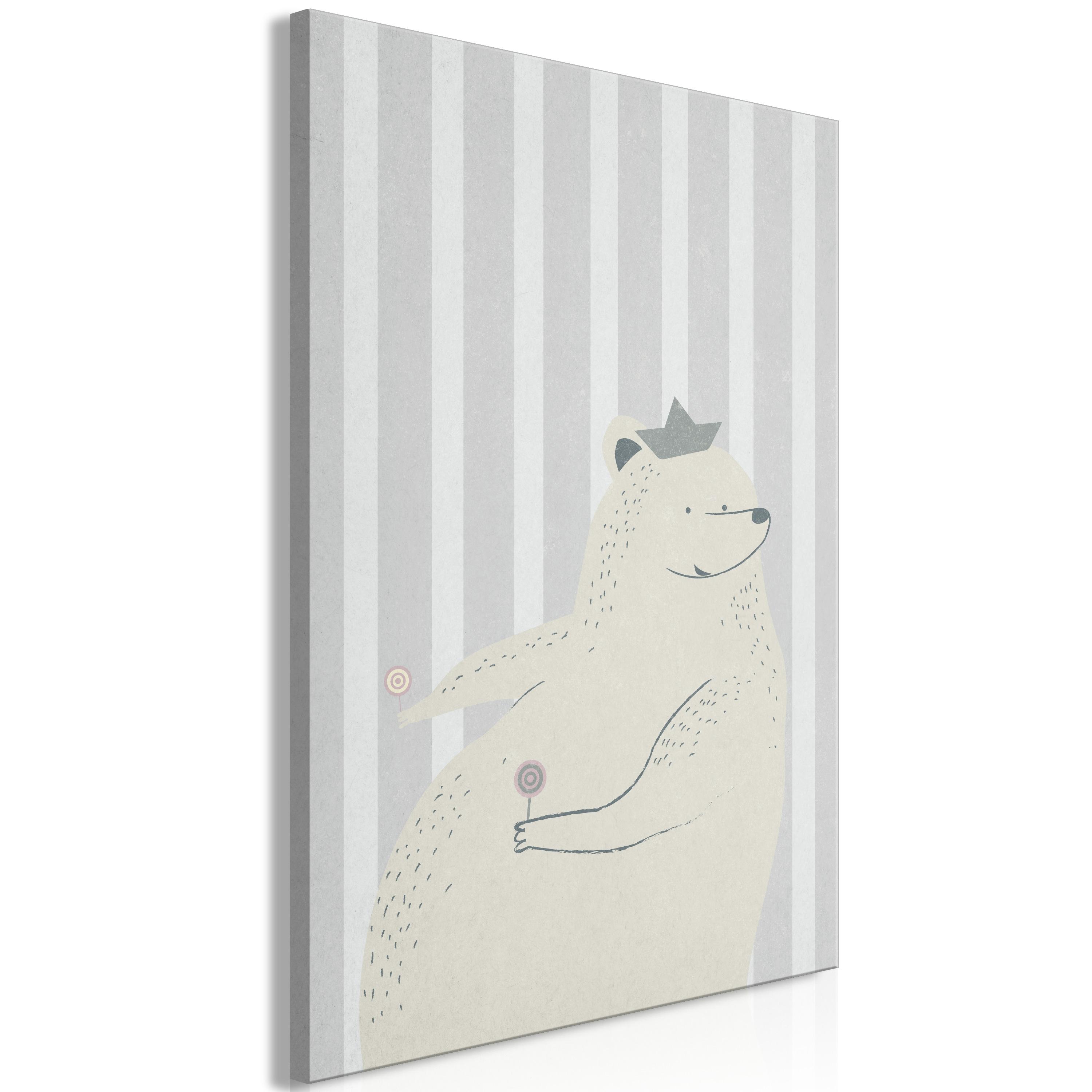 Billede - Teddy Bear Gourmand (1 Part) Vertical - 20 x 30 cm - På italiensk lærred