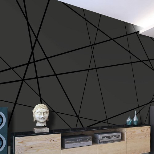 Fototapet med geometrisk mønster - Mørk krydsning