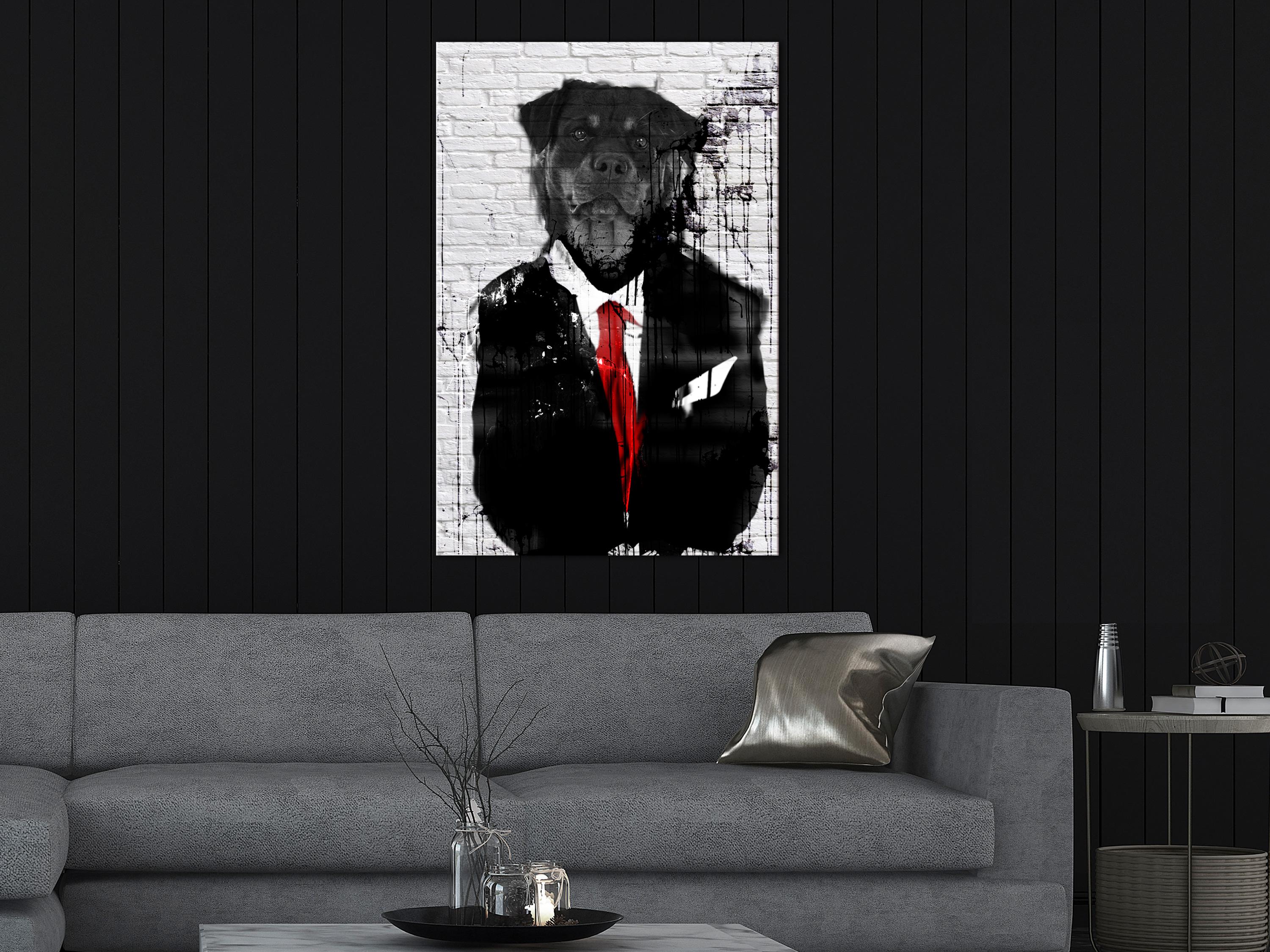Billede - Elegant Rottweiler (1 Part) Vertical - 40 x 60 cm - Standard