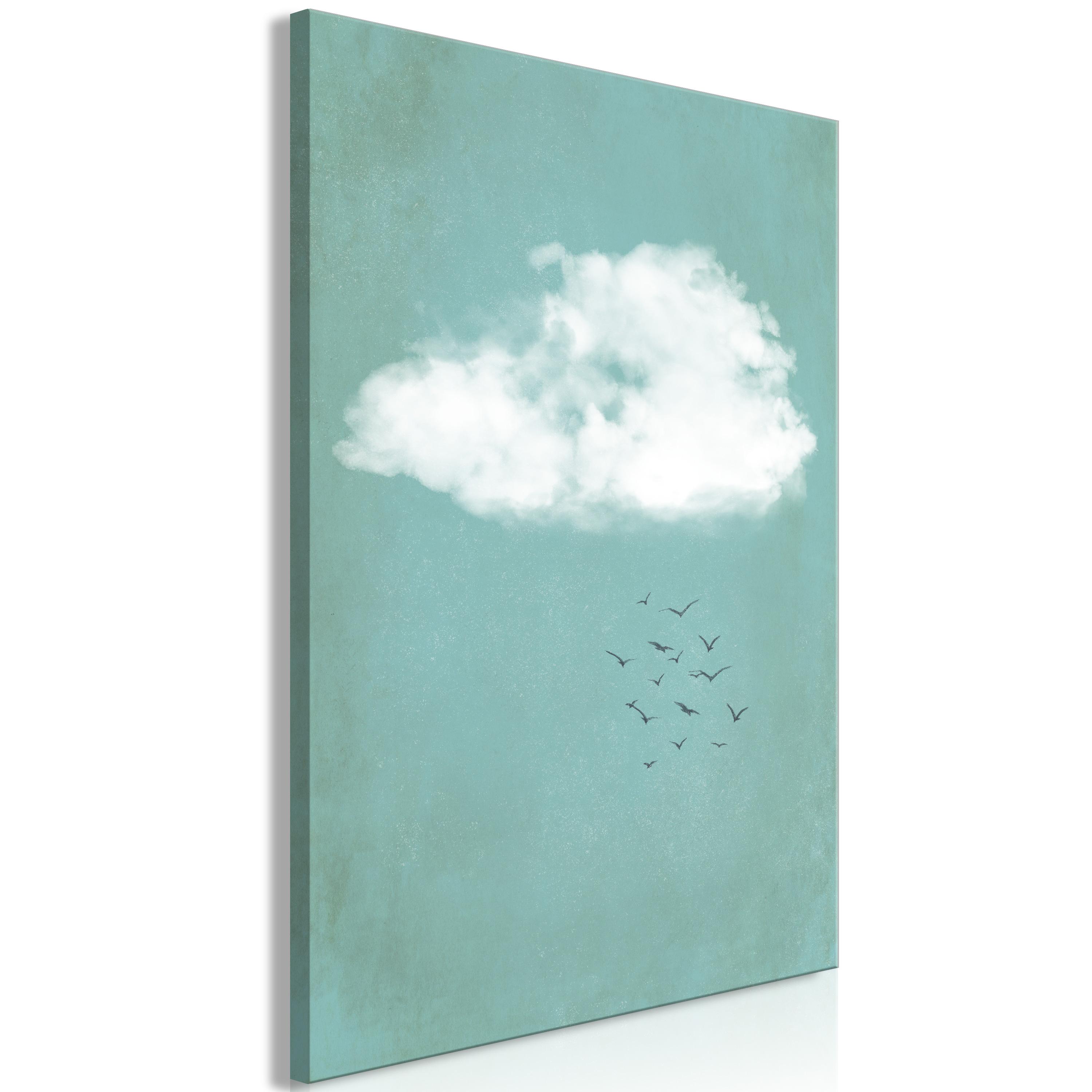 Billede - Cumulus and Birds (1 Part) Vertical - 20 x 30 cm - Standard