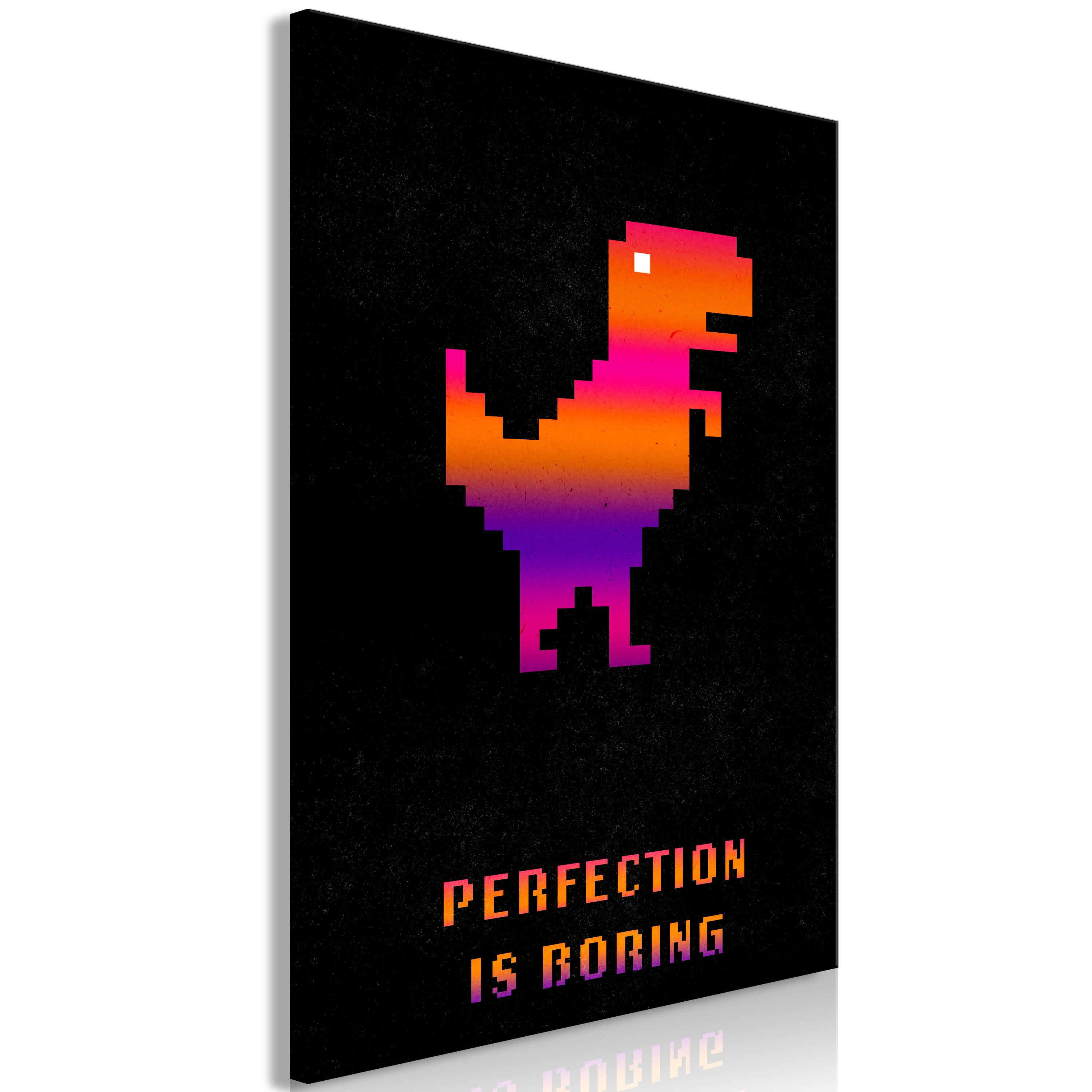 Billede - Perfection Is Boring (1 Part) Vertical - 80 x 120 cm - Premium Print