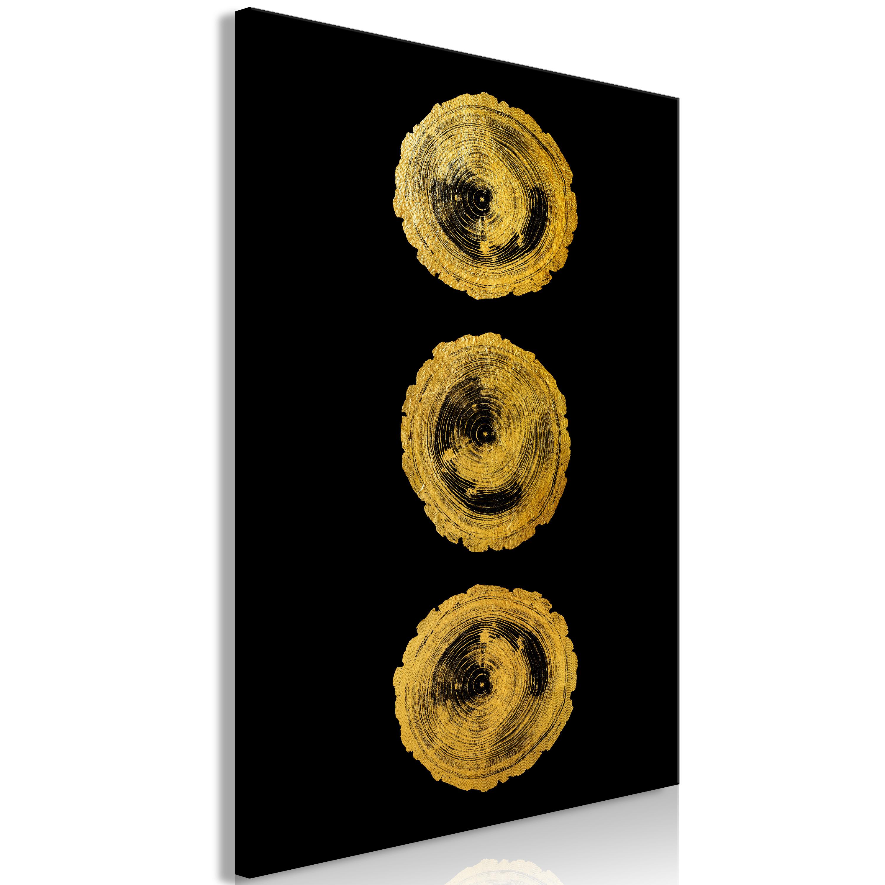 Billede - Golden Knots (1 Part) Vertical - 60 x 90 cm - Standard