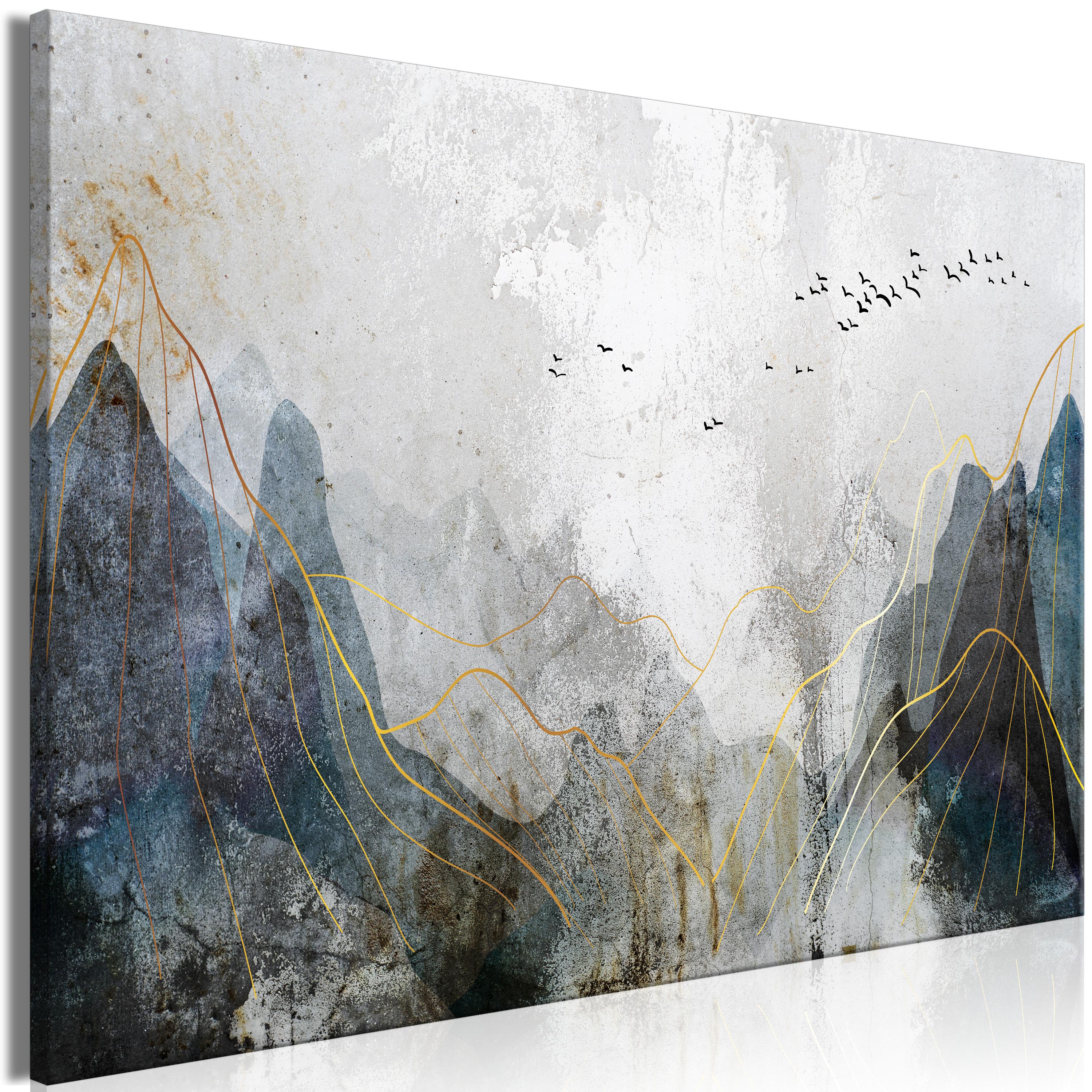 Billede - Misty Mountain Pass (1 Part) Wide - 30 x 20 cm - Standard
