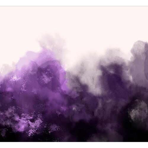 Fototapet - Watercolour Variation - Violet