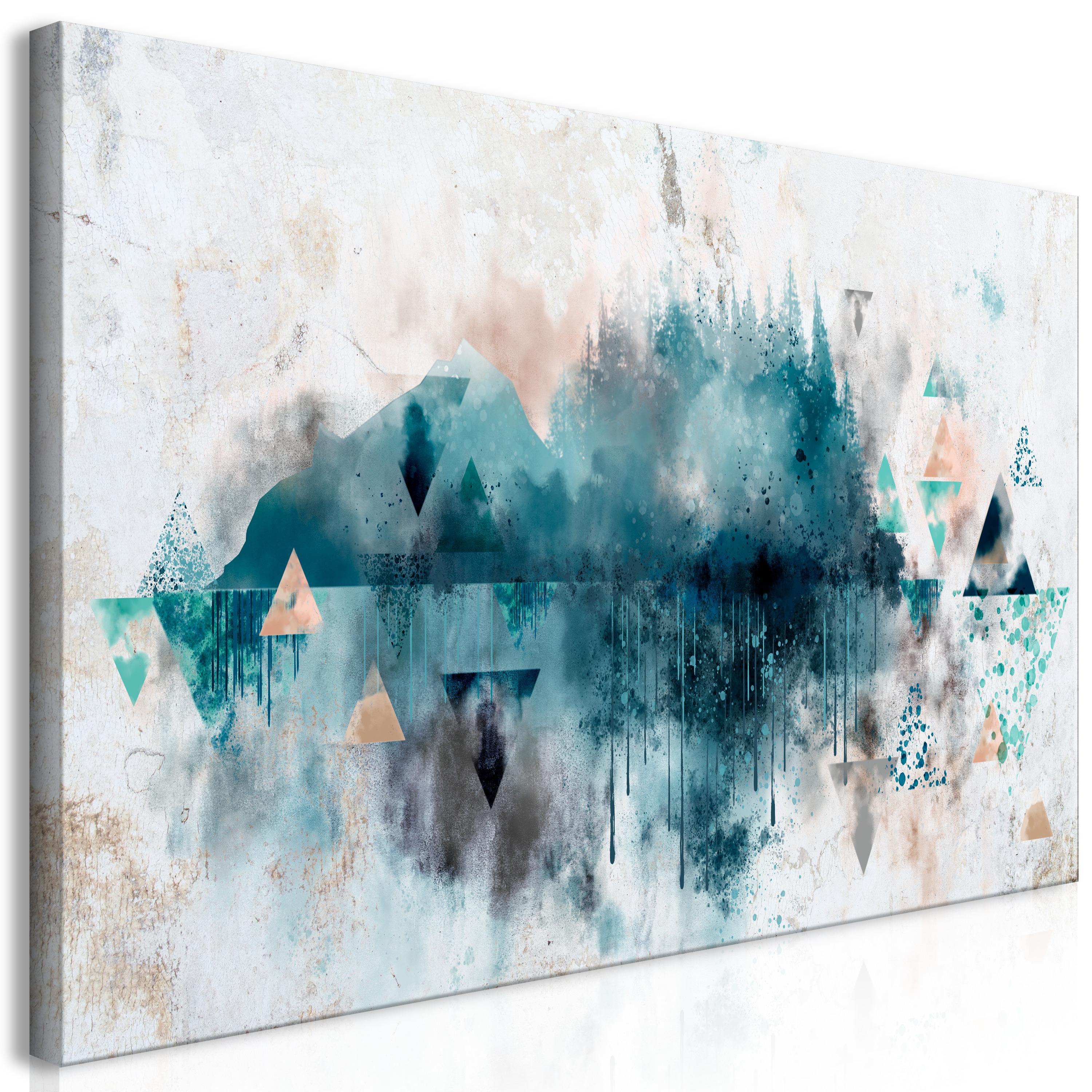 Billede - Geometric Landscape (1 Part) - 120 x 60 cm - Premium Print