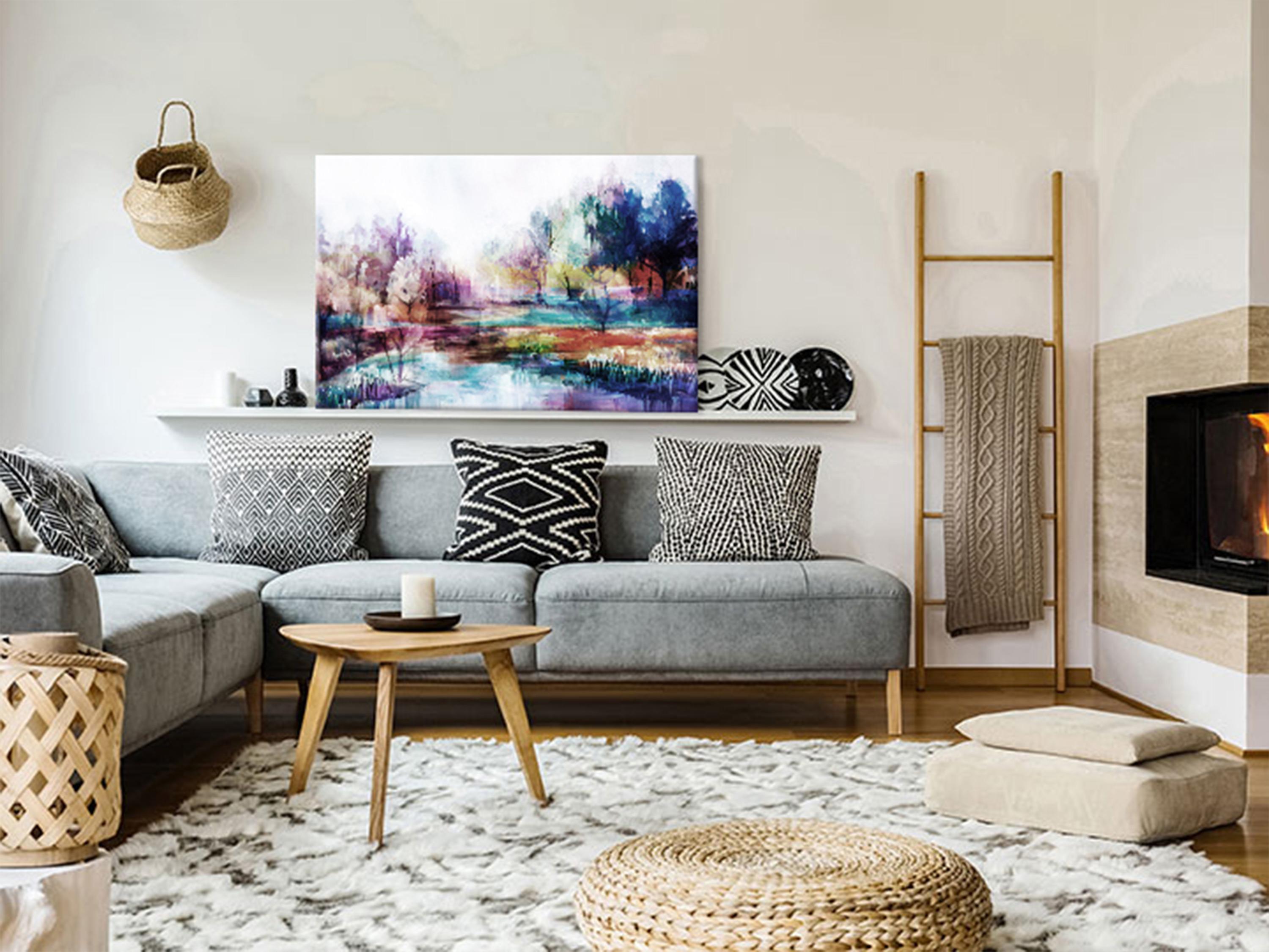 Billede - World in Paints (1 Part) Wide - 120 x 80 cm - Standard