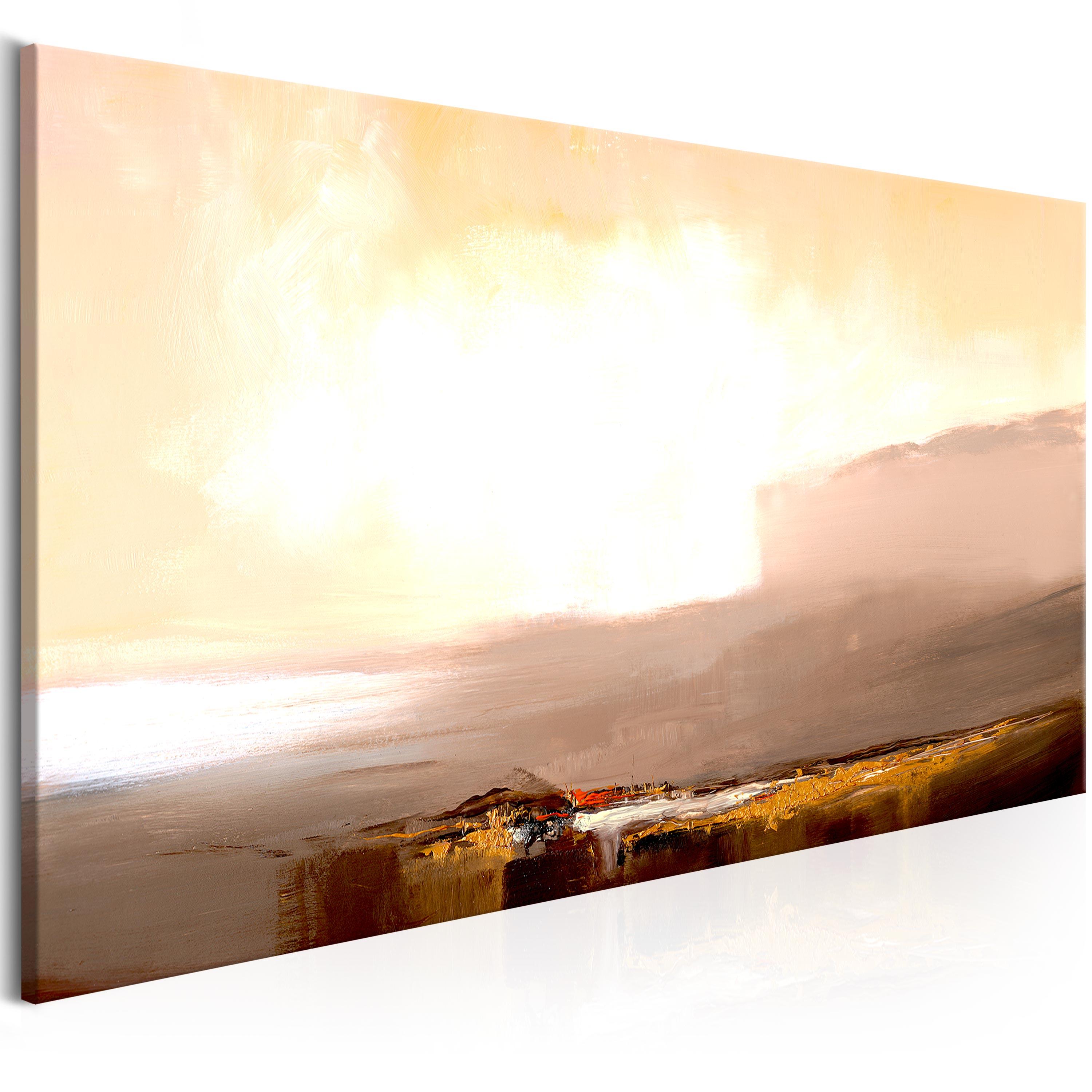 Billede - Beginning of the End (1 Part) Beige Narrow - 120 x 40 cm - Premium Print
