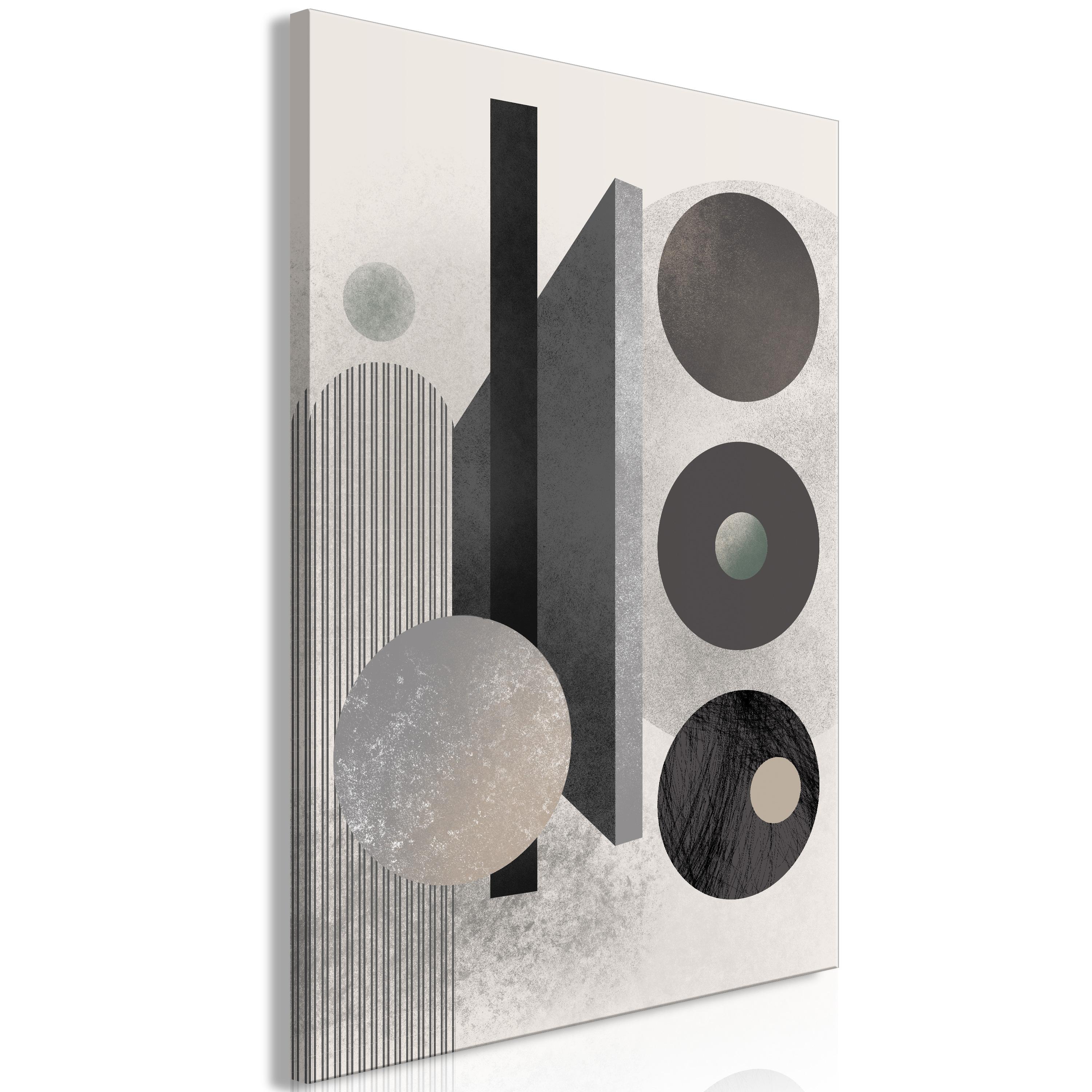 Billede - Geometric Order (1 Part) Vertical - 40 x 60 cm - Premium Print