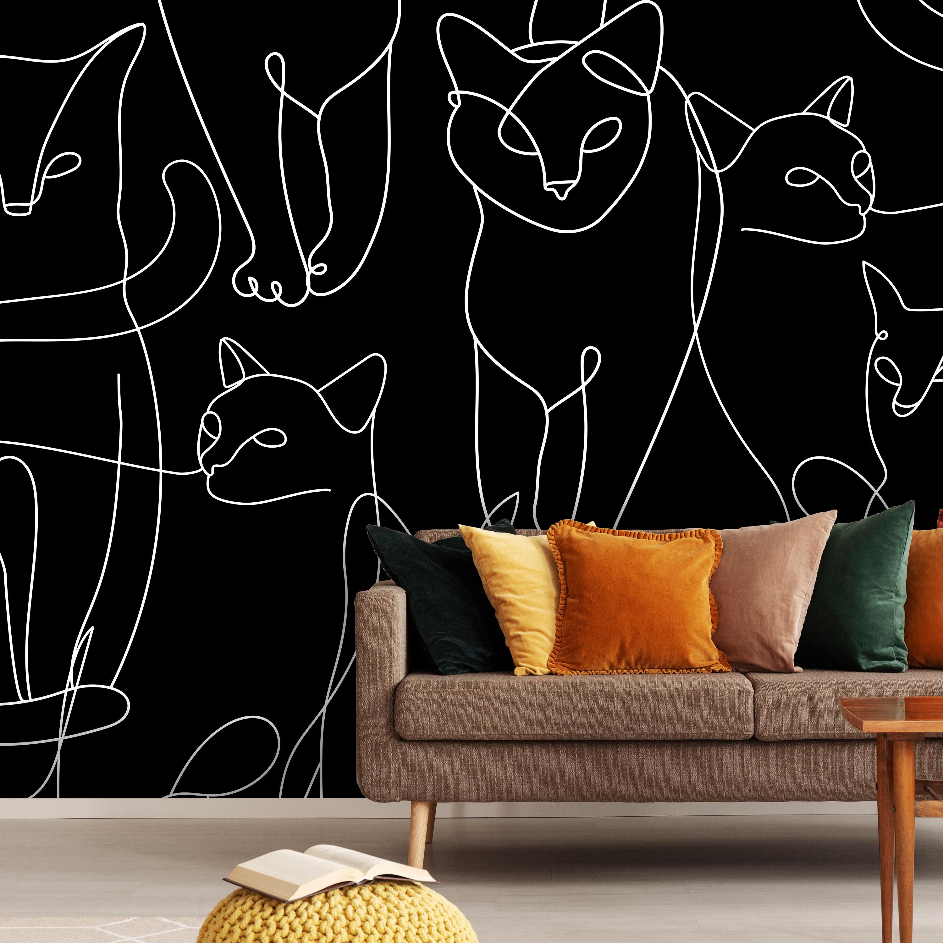 Fototapet - Cat Habits - First Variant - 100 x 70 cm - Standard