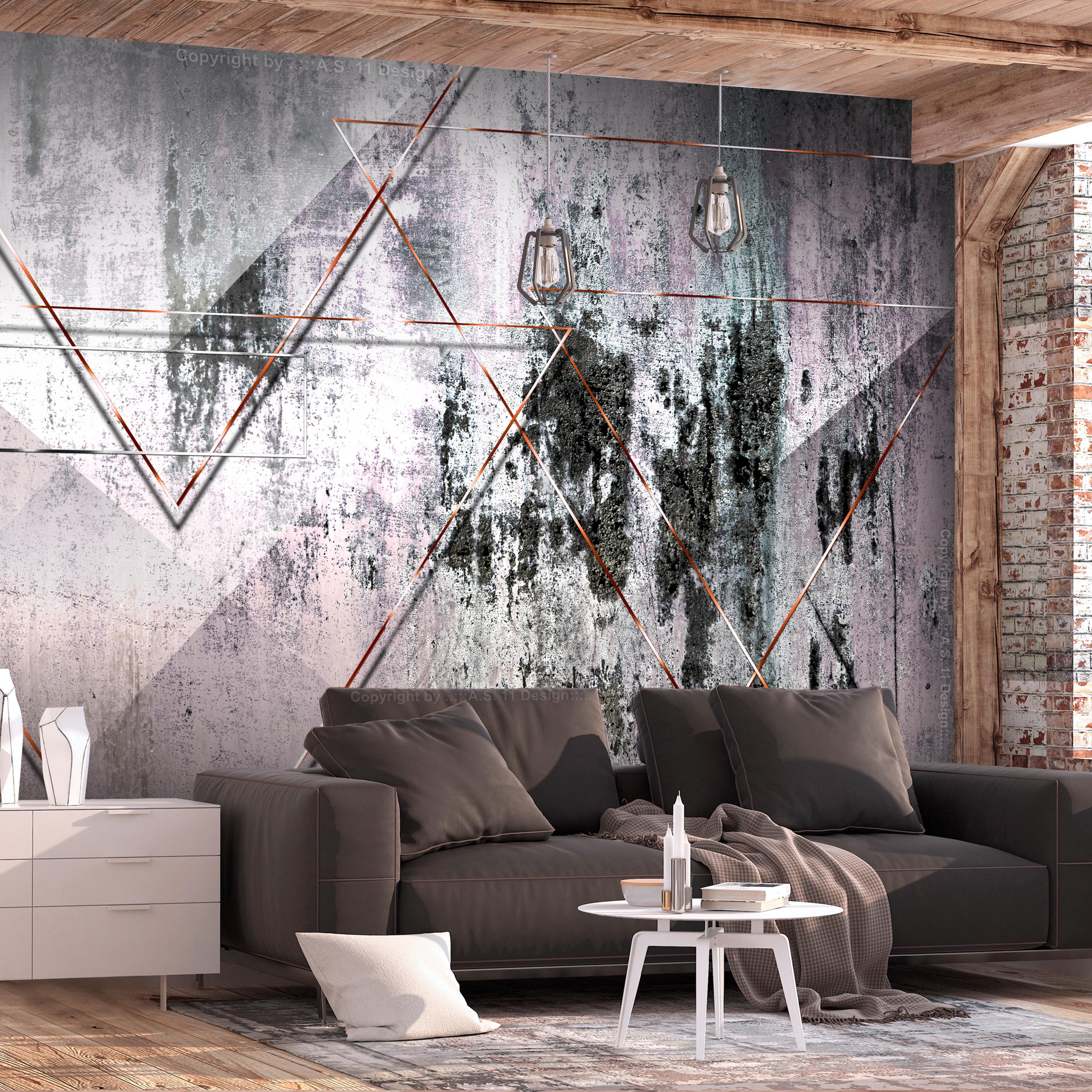 Fototapet - Geometric Wall - 400 x 280 cm - Premium billede