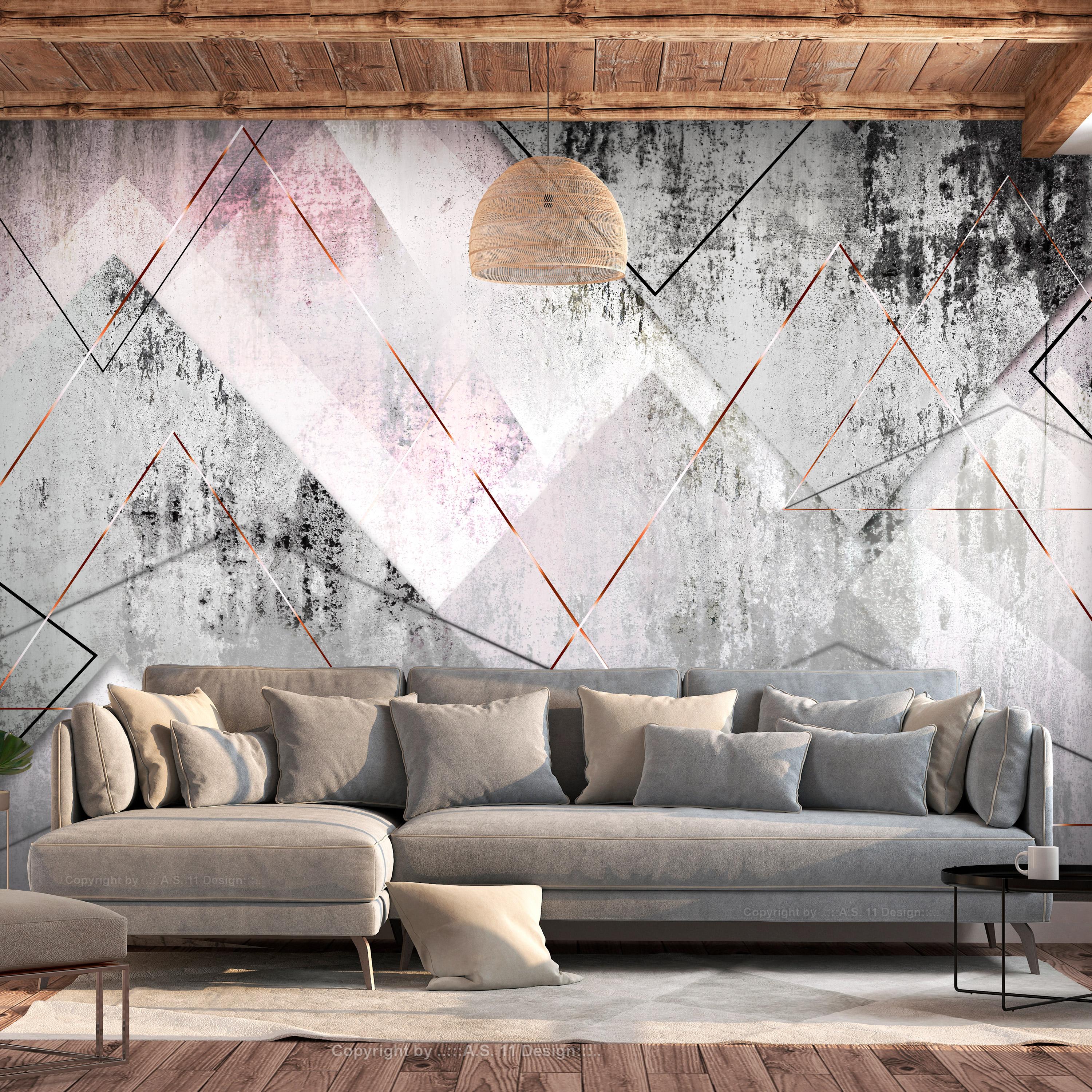 Fototapet - Triangular Perspective - 343 x 245 cm - Selvklæbende